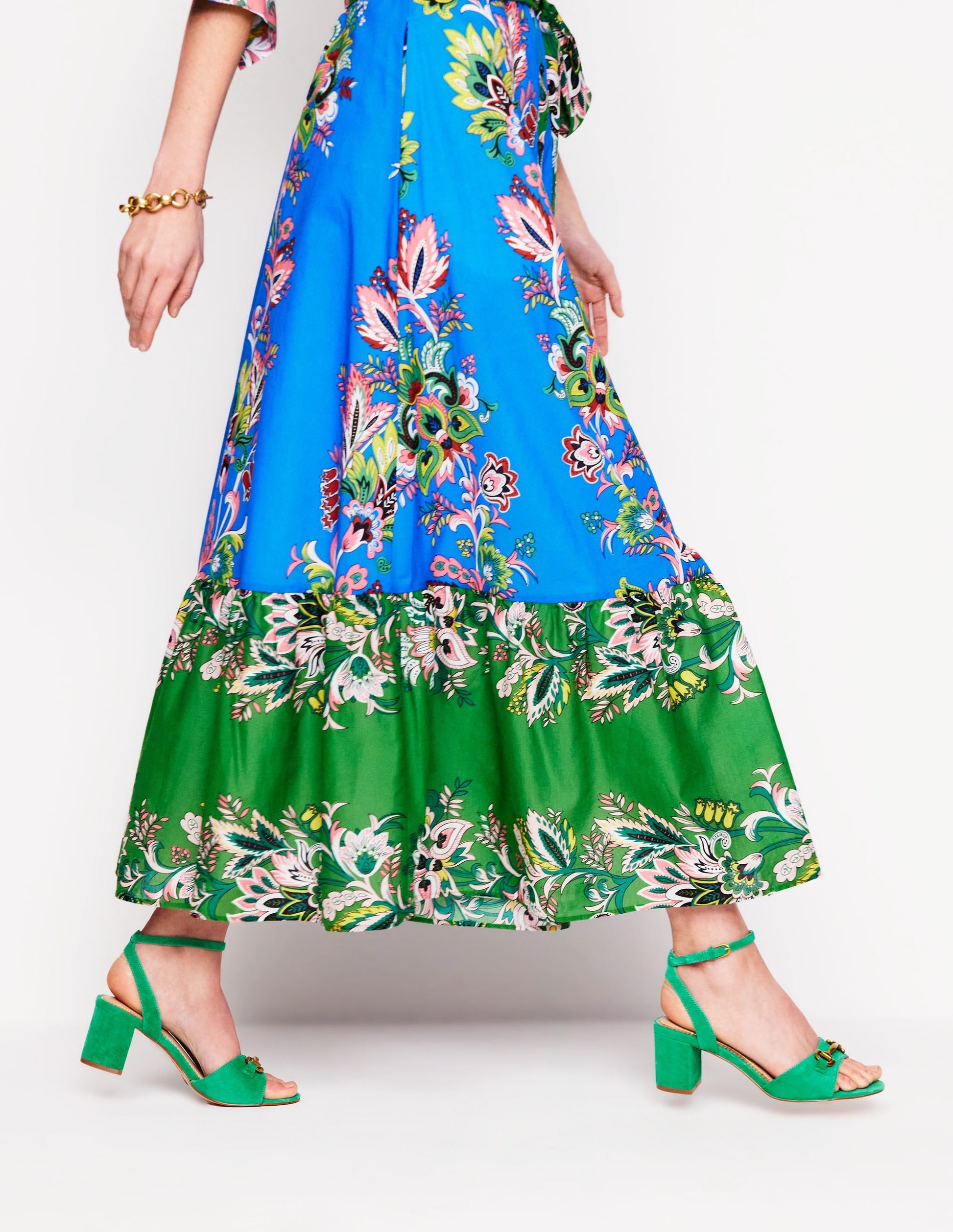 Iris Snaffle Block Heel Sandal-Rich Emerald-2