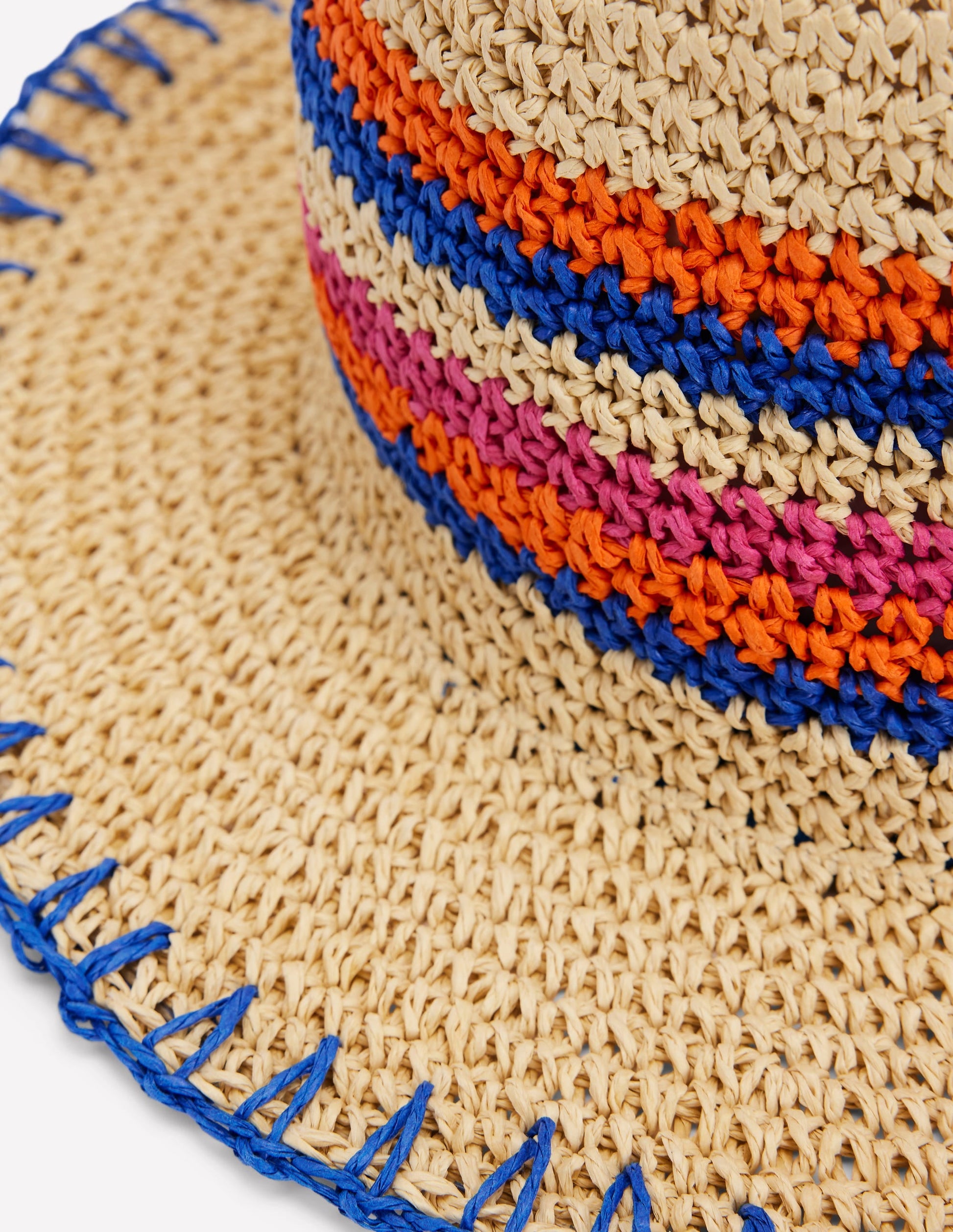 Stripe Straw Hat-Multi Stripe-3