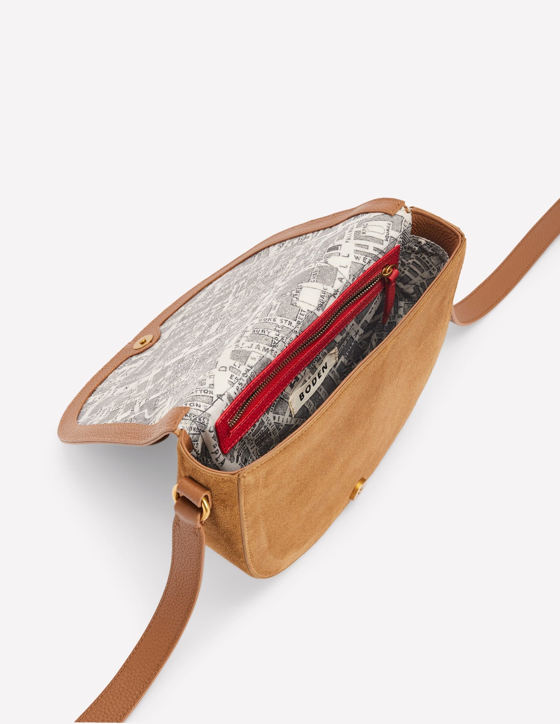 Iris Snaffle Leather Satchel-Tan-4