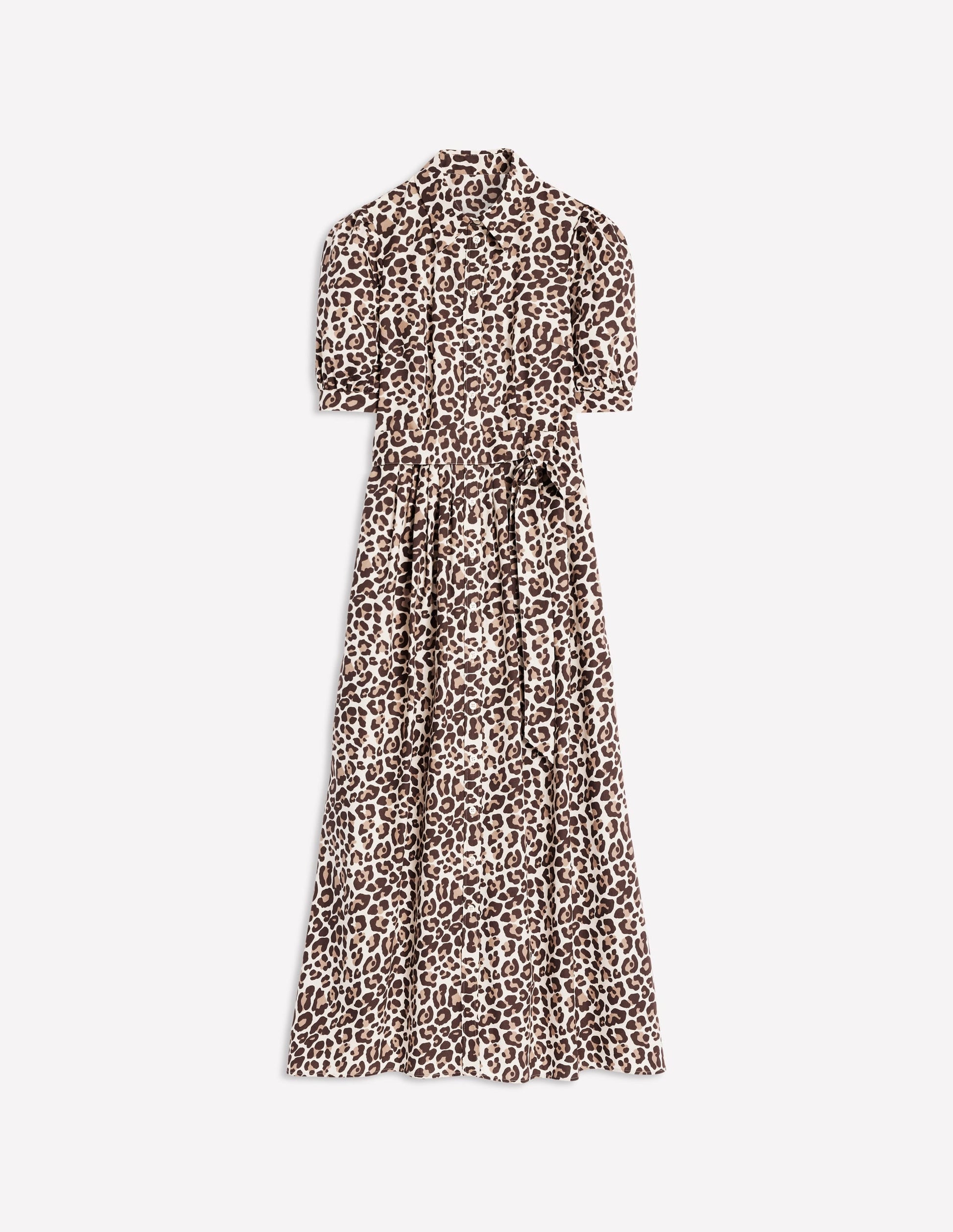 Alexa Maxi Shirt Dress-Sandpiper Beige, Cheetah Pop-7