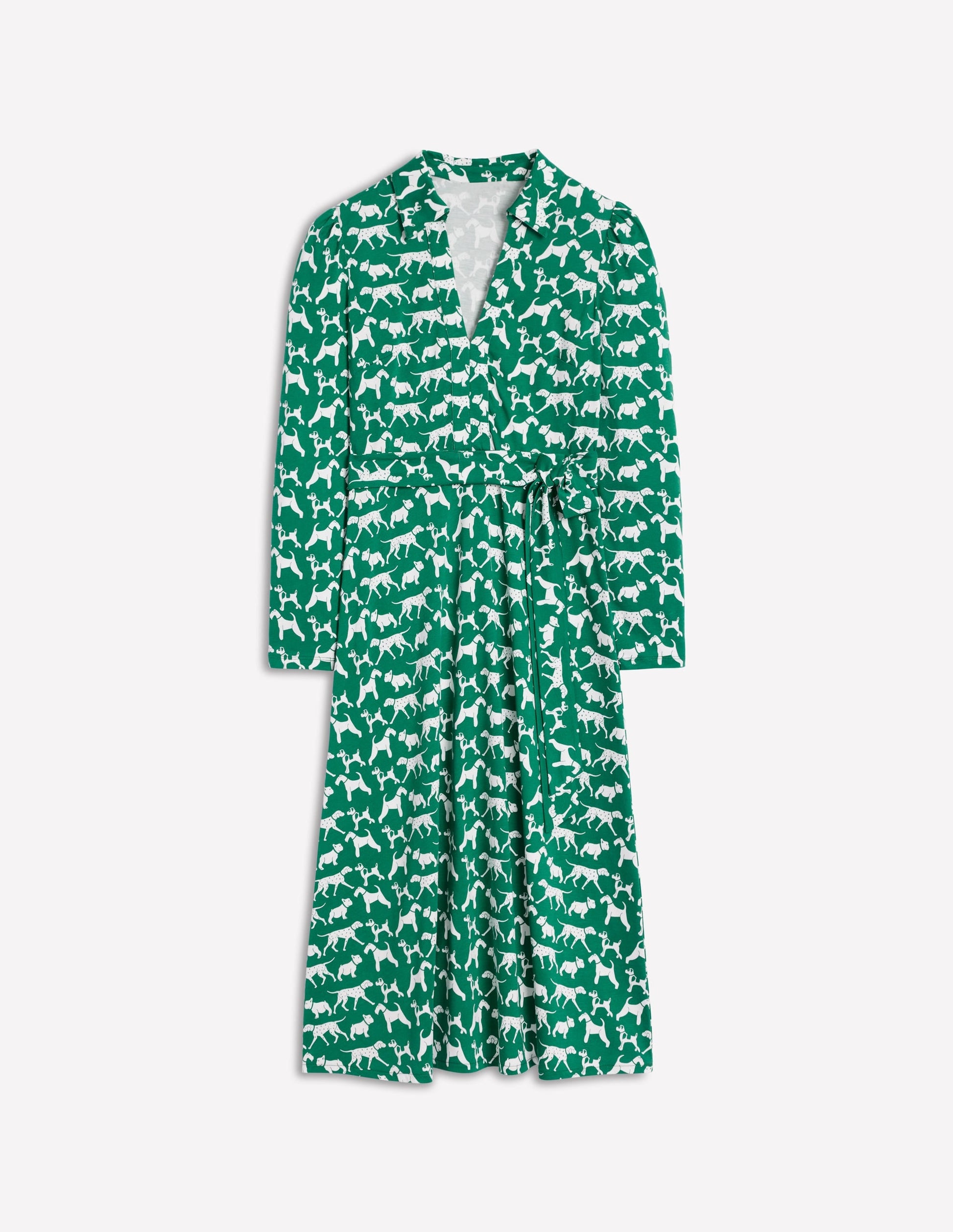 Imogen Collared Jersey Dress-Grass, Janet and Friends-6