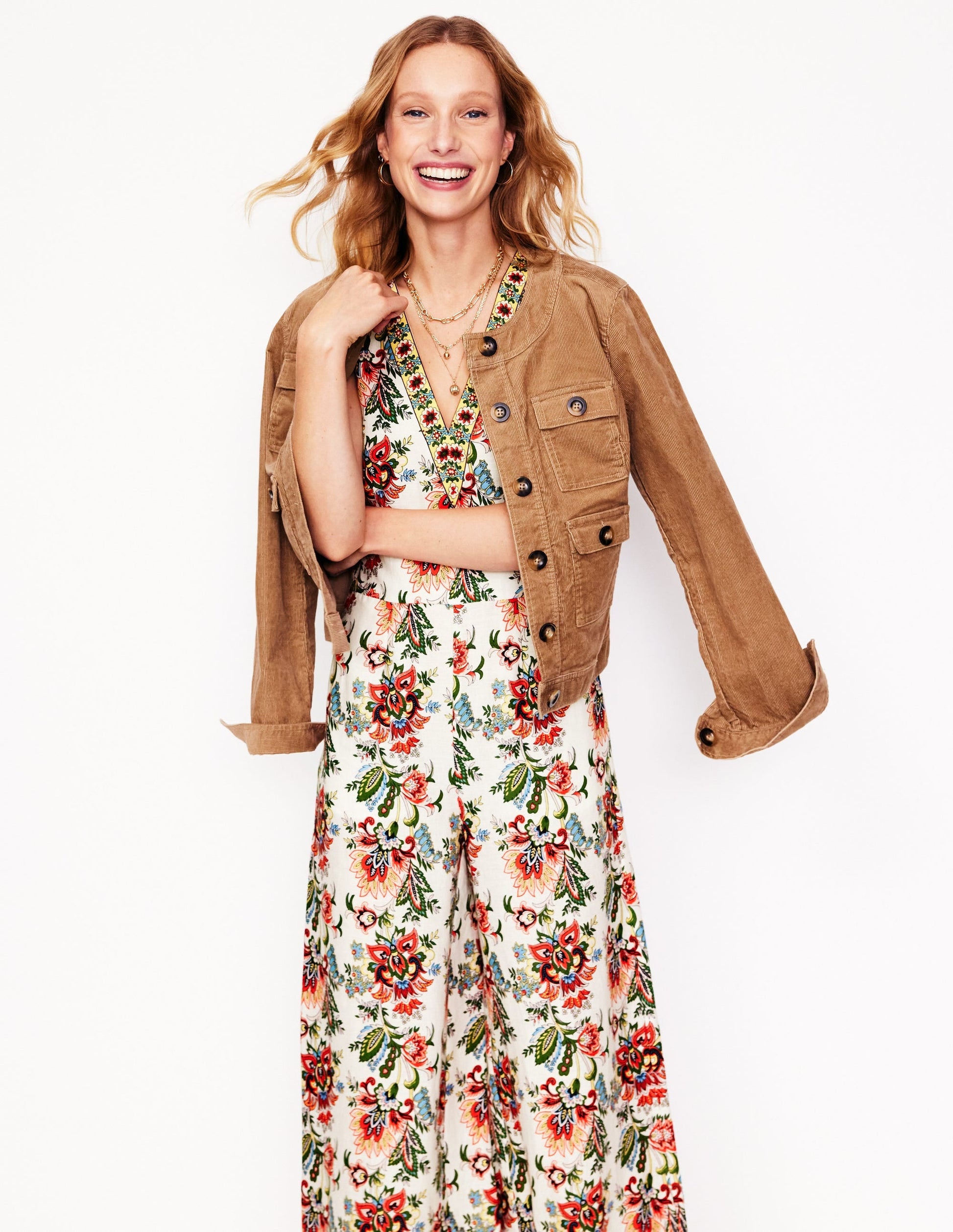 V-Neck Linen Jumpsuit-Ivory, Botanica Terrace-4