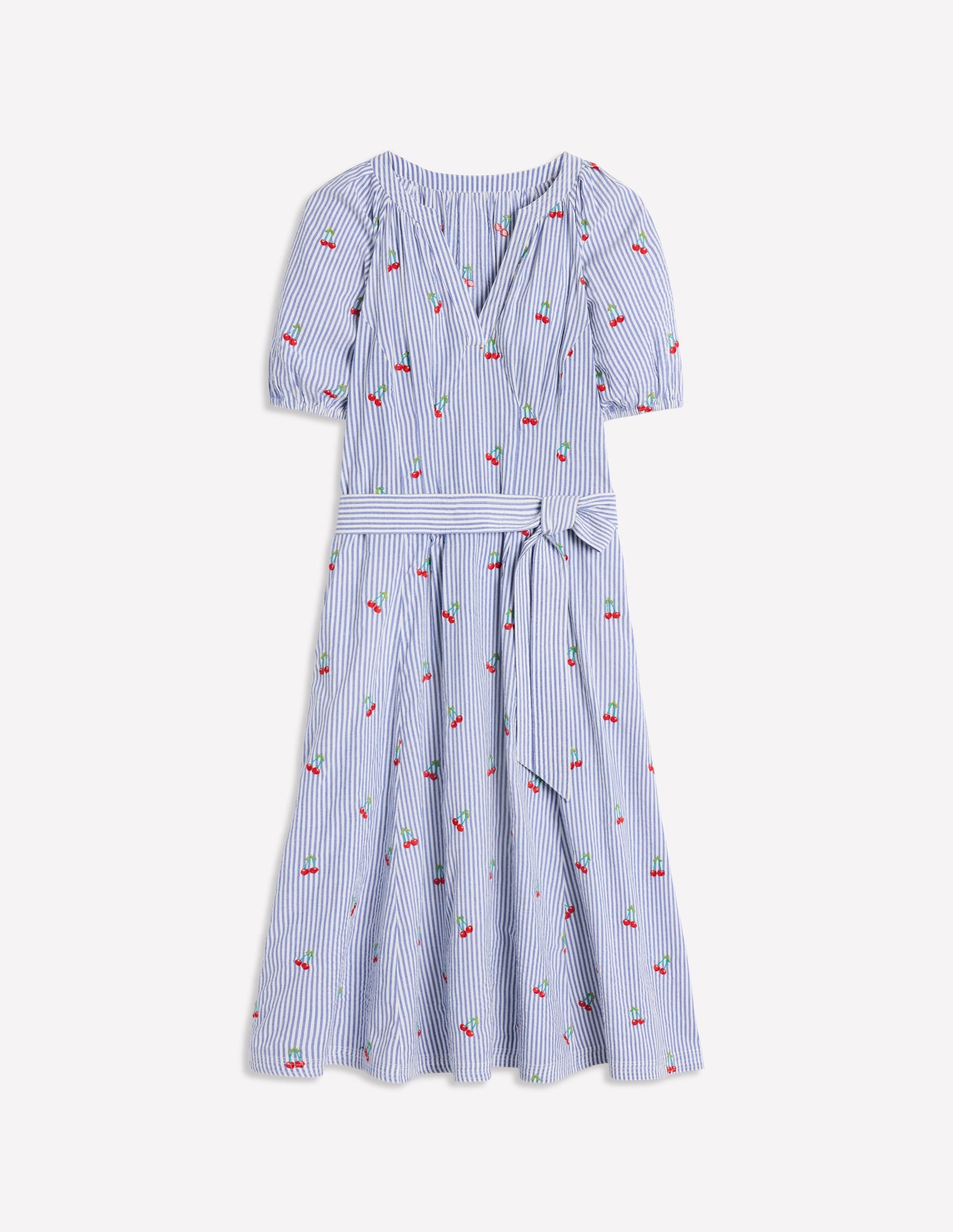 Bria Embroidered Midi Dress-Cherries Embroidery-6