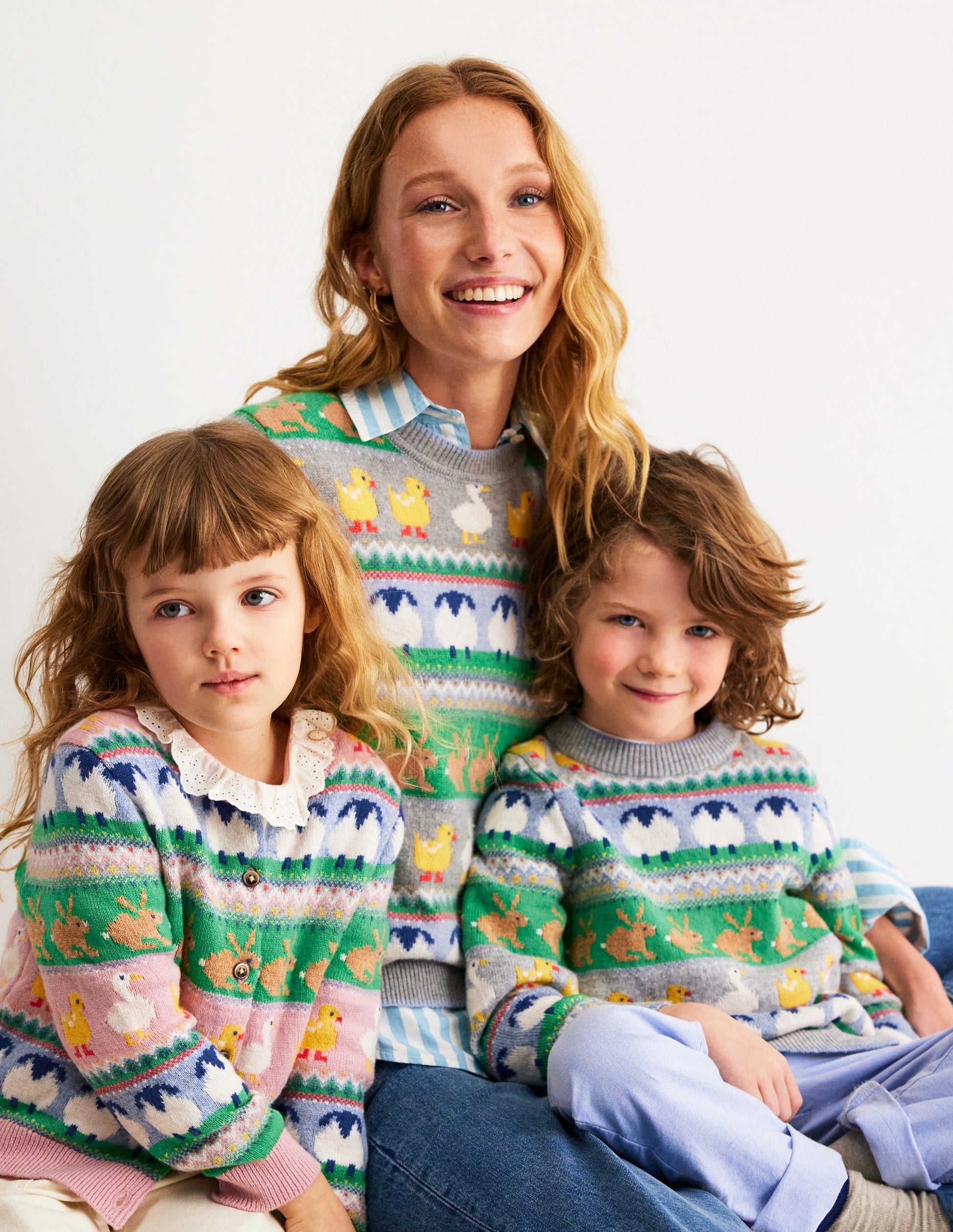 Edie Fair Isle Jumper-Grey Melange, Animal-5