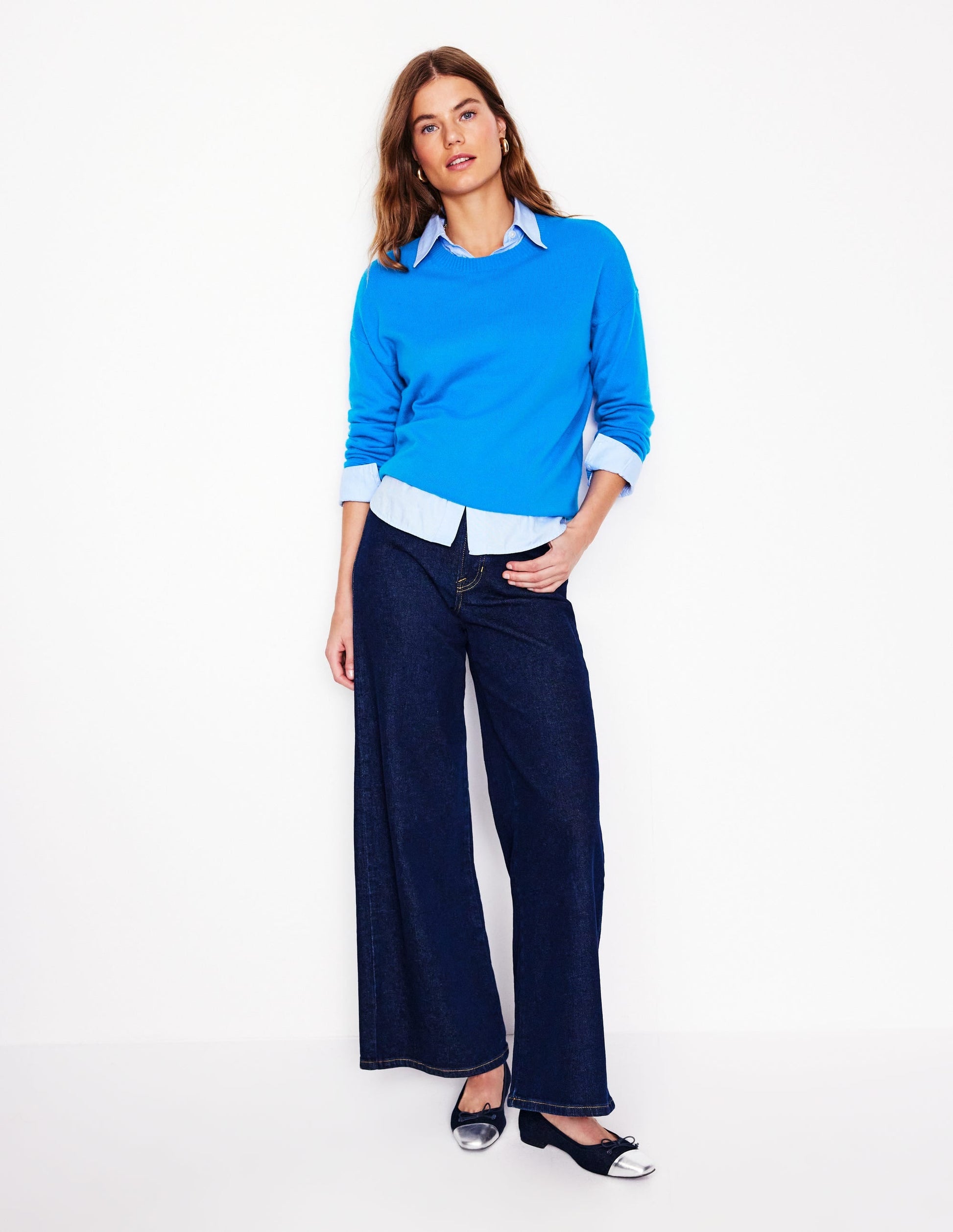 Lydia Cashmere Jumper-Cerulean Blue-4