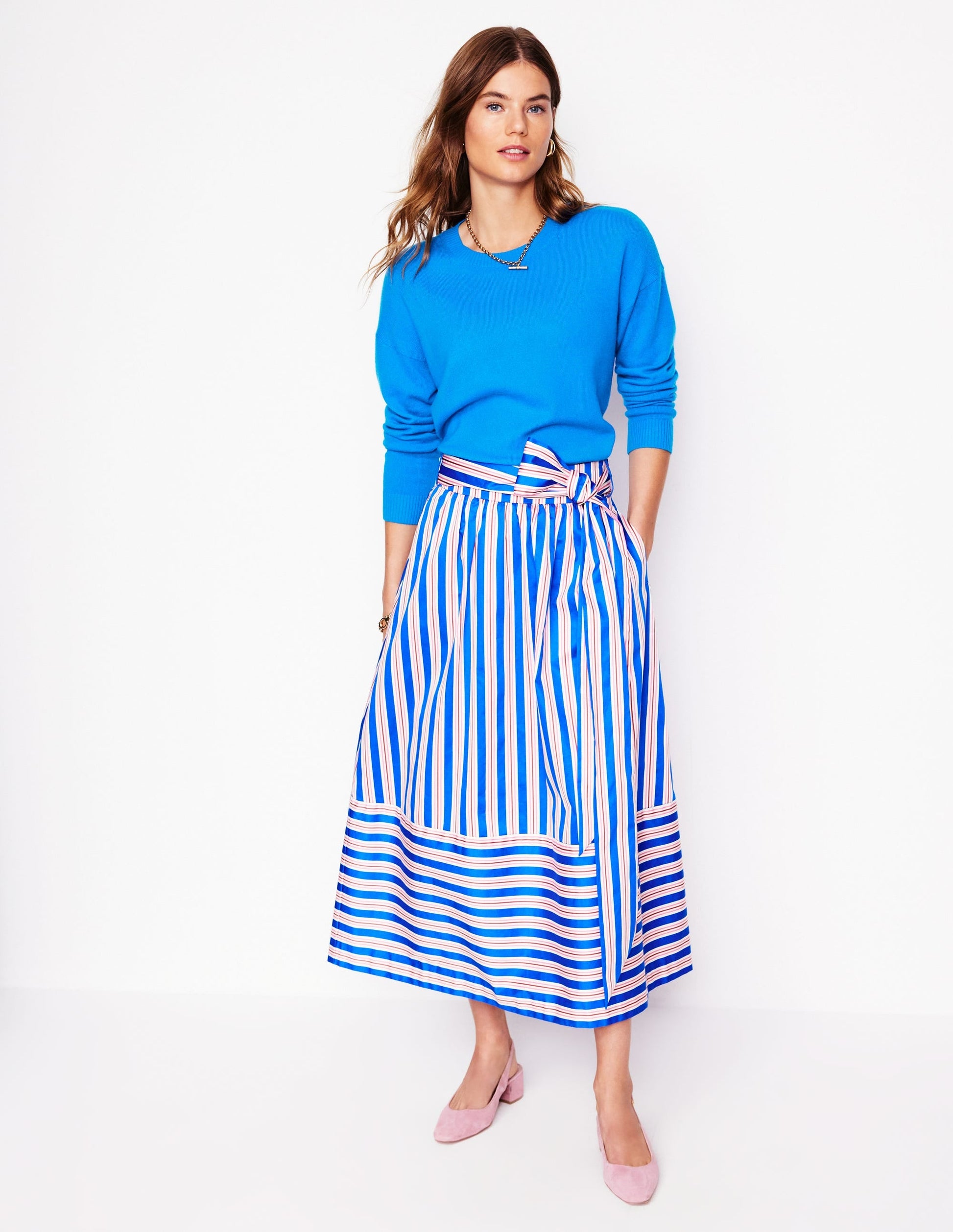Lydia Cashmere Jumper-Cerulean Blue-6