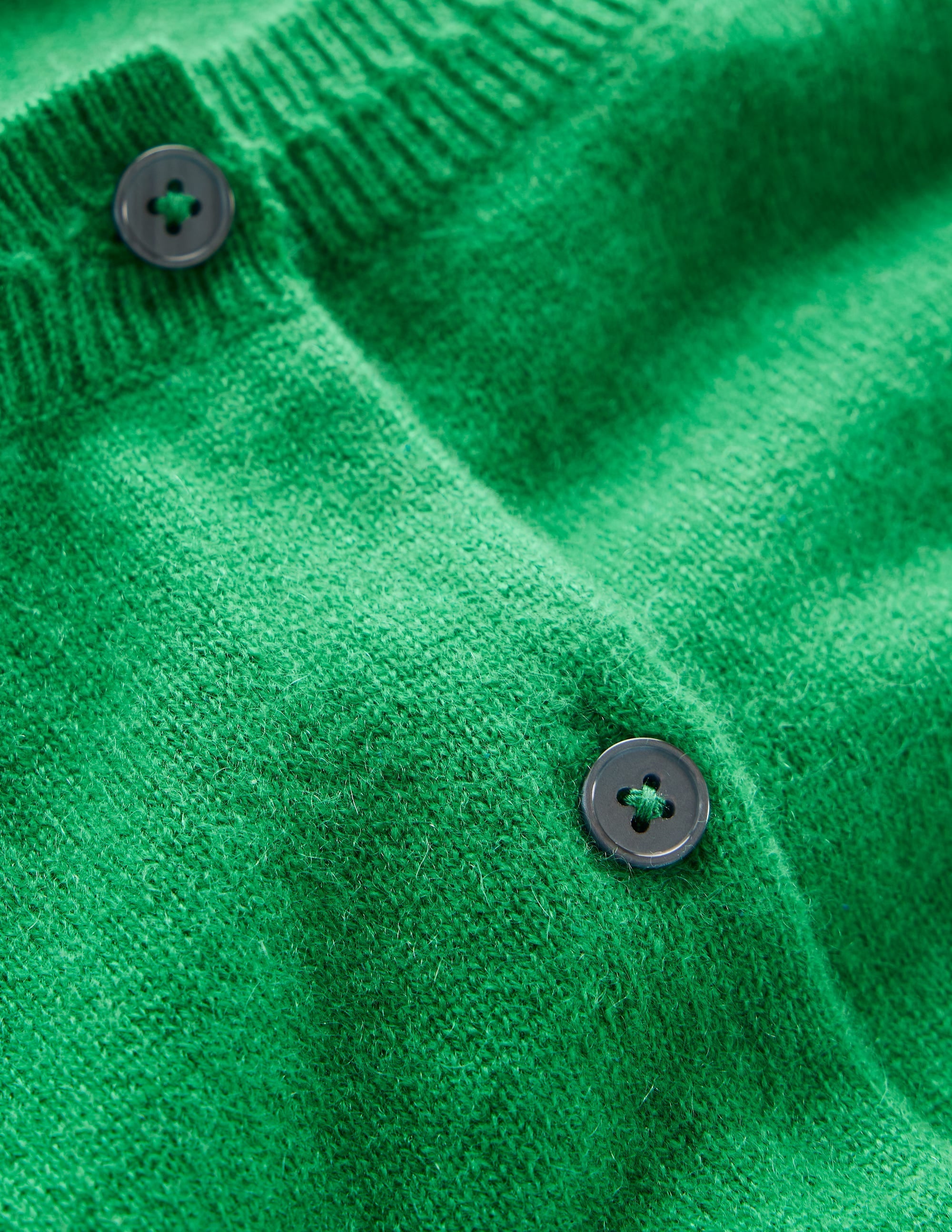 Eva Cashmere Cropped Cardigan-Rich Emerald - Image 6