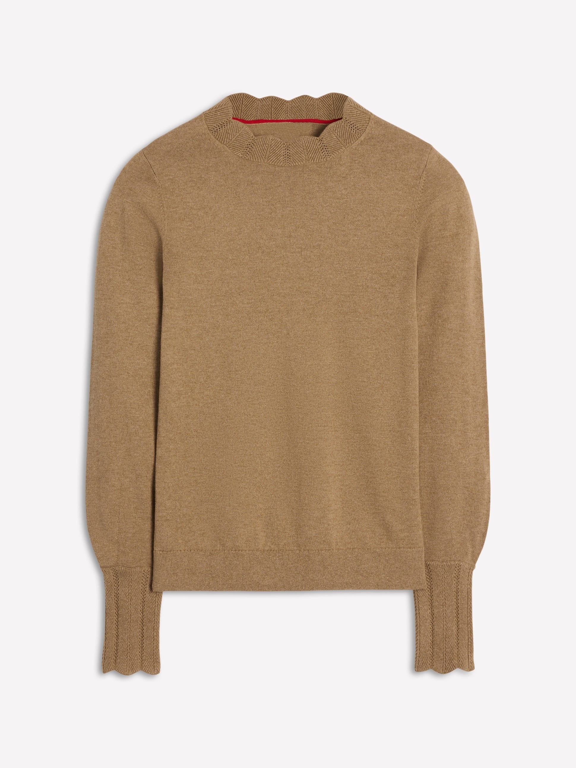 Imi Scallop Trim Jumper-Fall Leaf-5