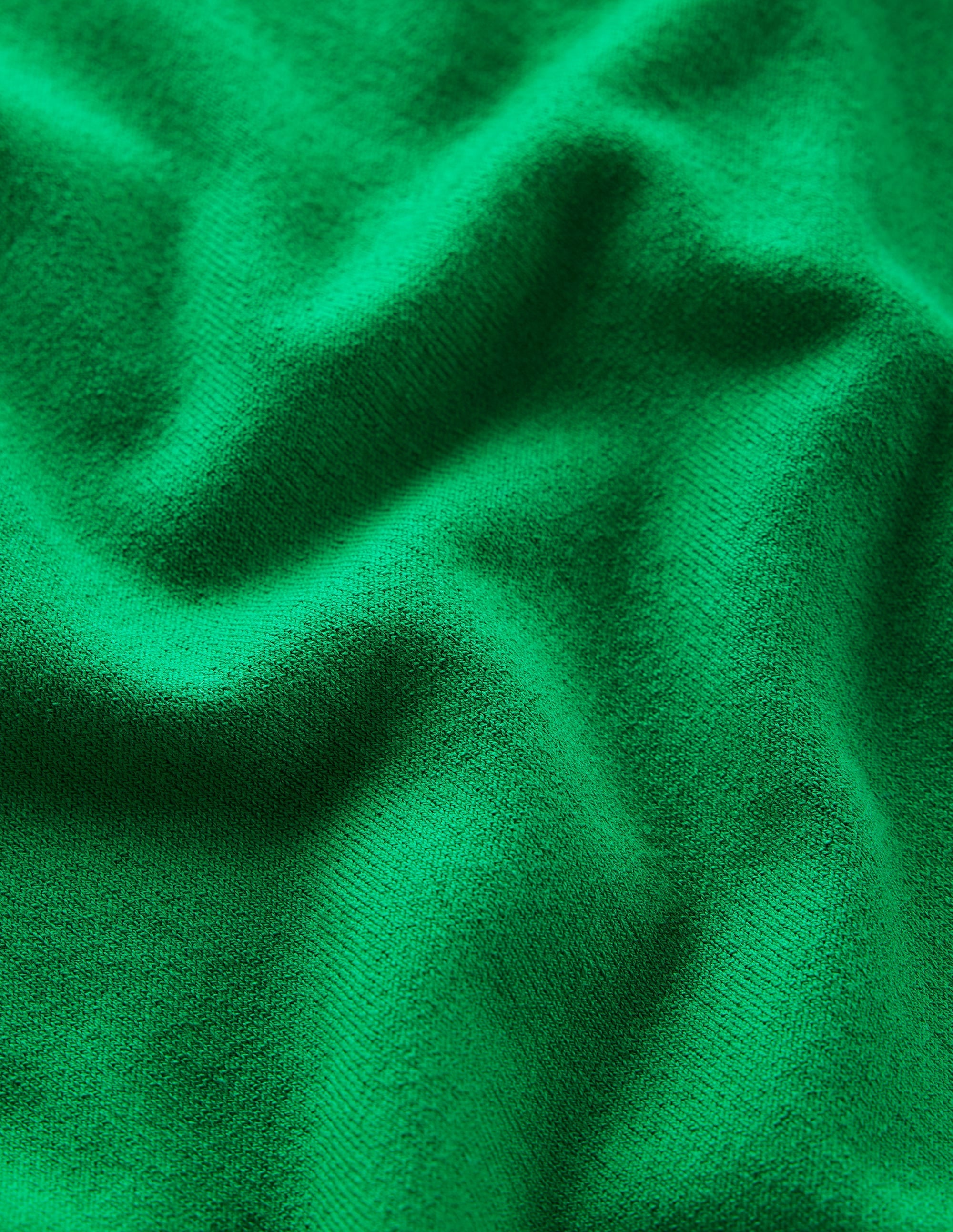 Emilia Cotton Crew Jumper-Rich Emerald - Image 6