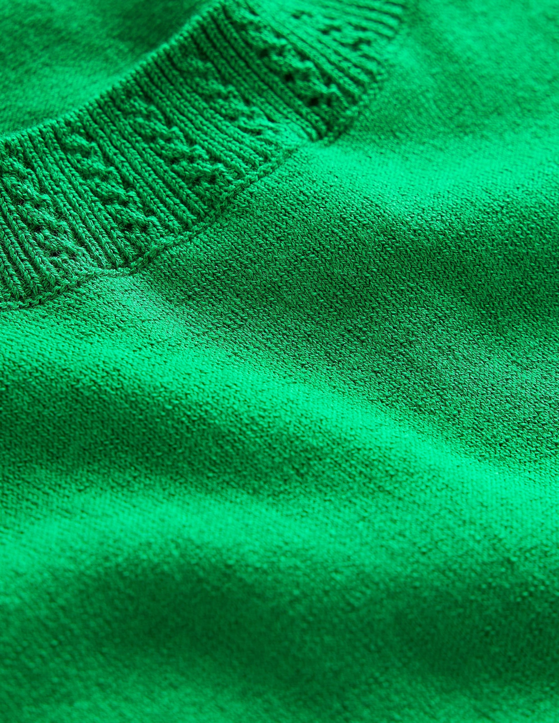 Emilia Cotton Crew Neck Tank-Rich Emerald-6