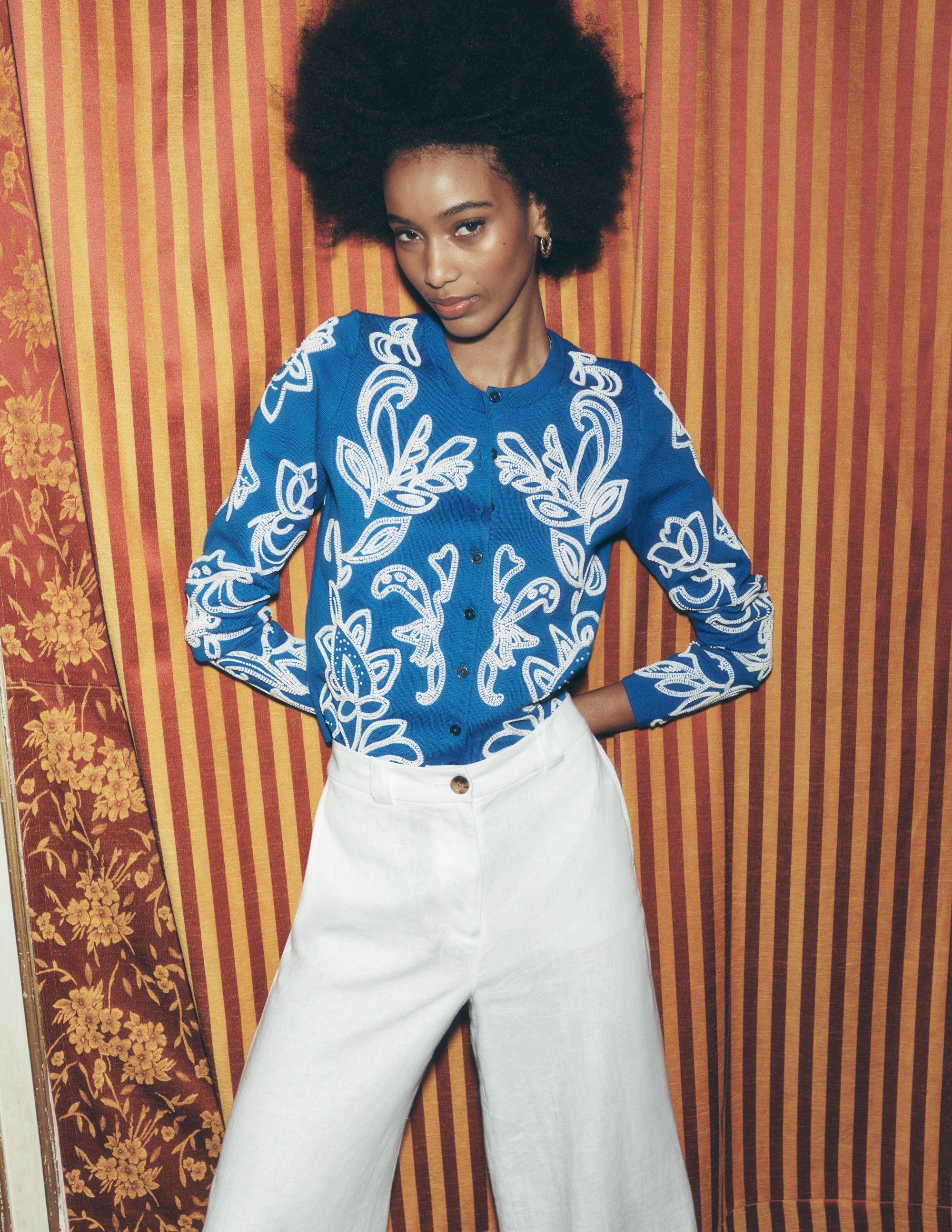 Embellished  Cardigan-Gallery Blue - Image 7