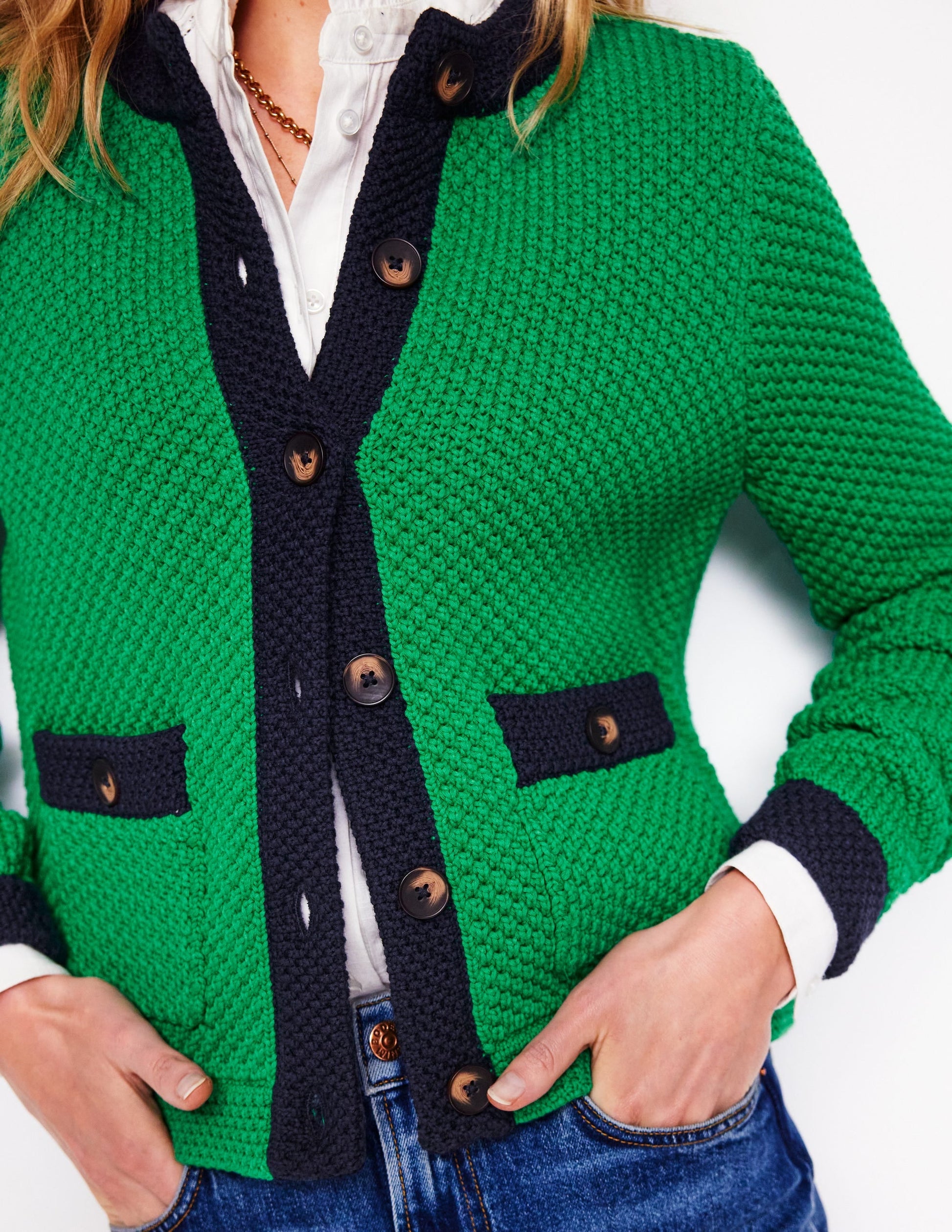 Libby Knitted Jacket-Rich Emerald-2