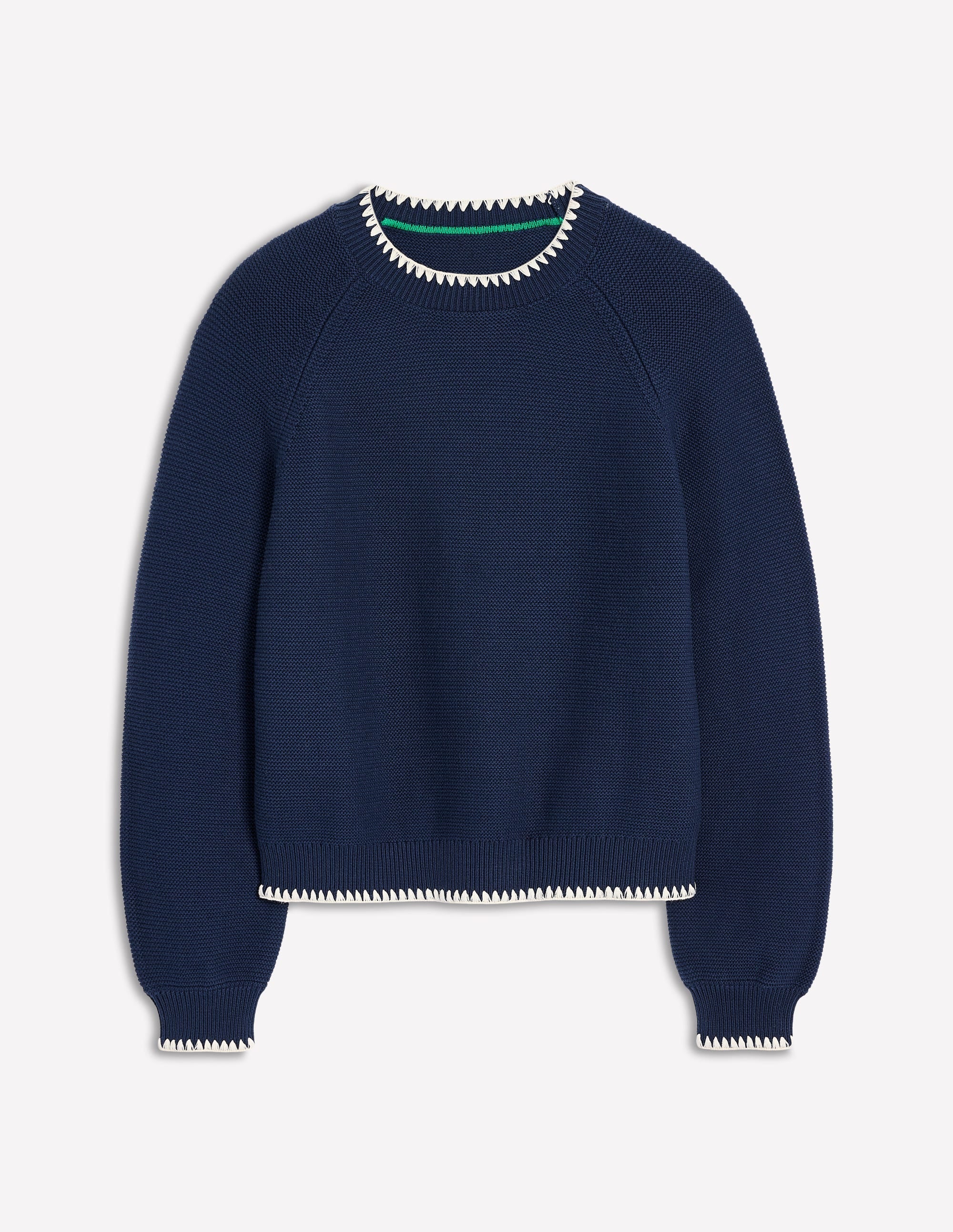 Lena Stitch Detail Jumper-Navy - Image 5