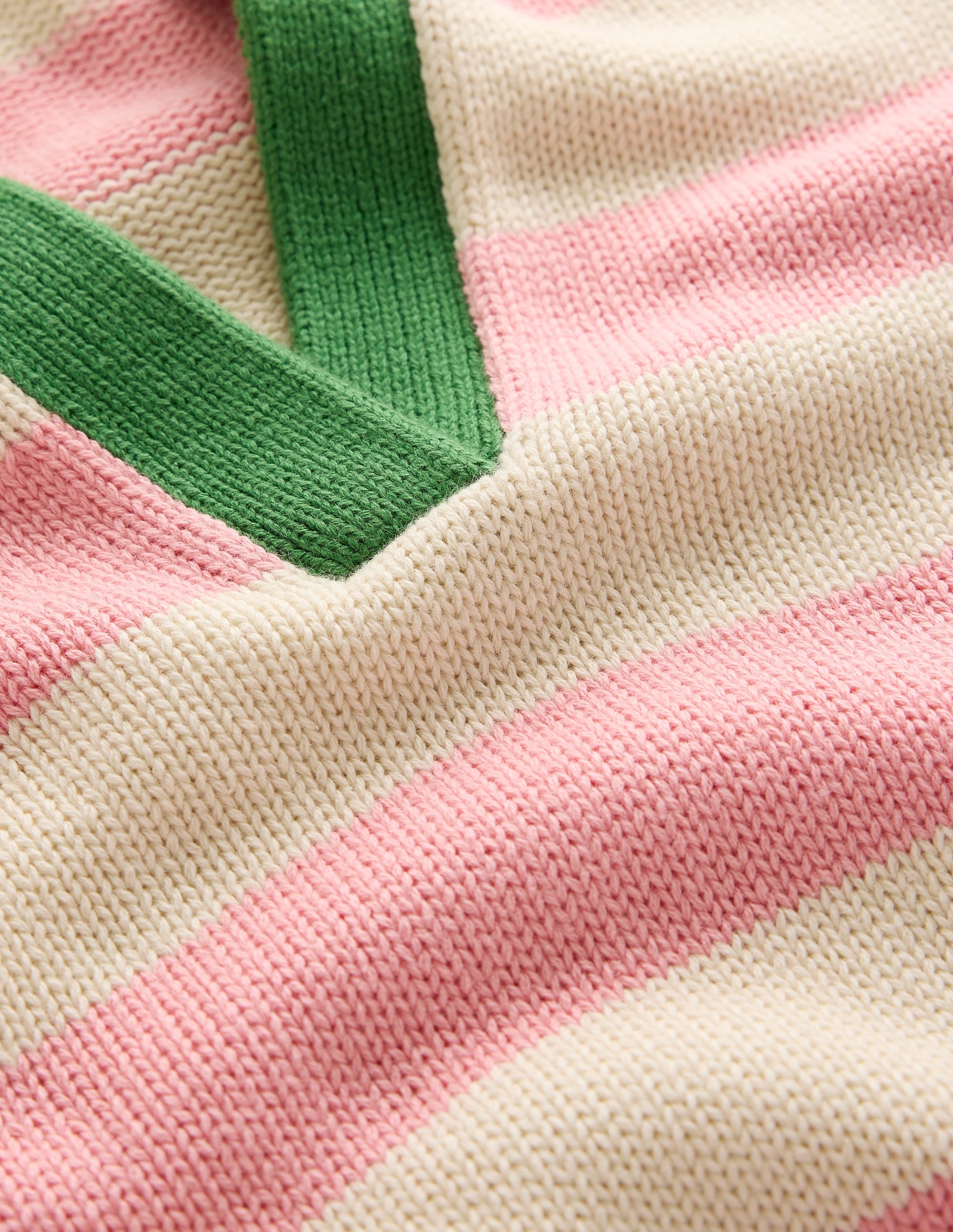 Sasha Cotton Striped Henley-Quartz Pink and Ivory Stripe - Image 8