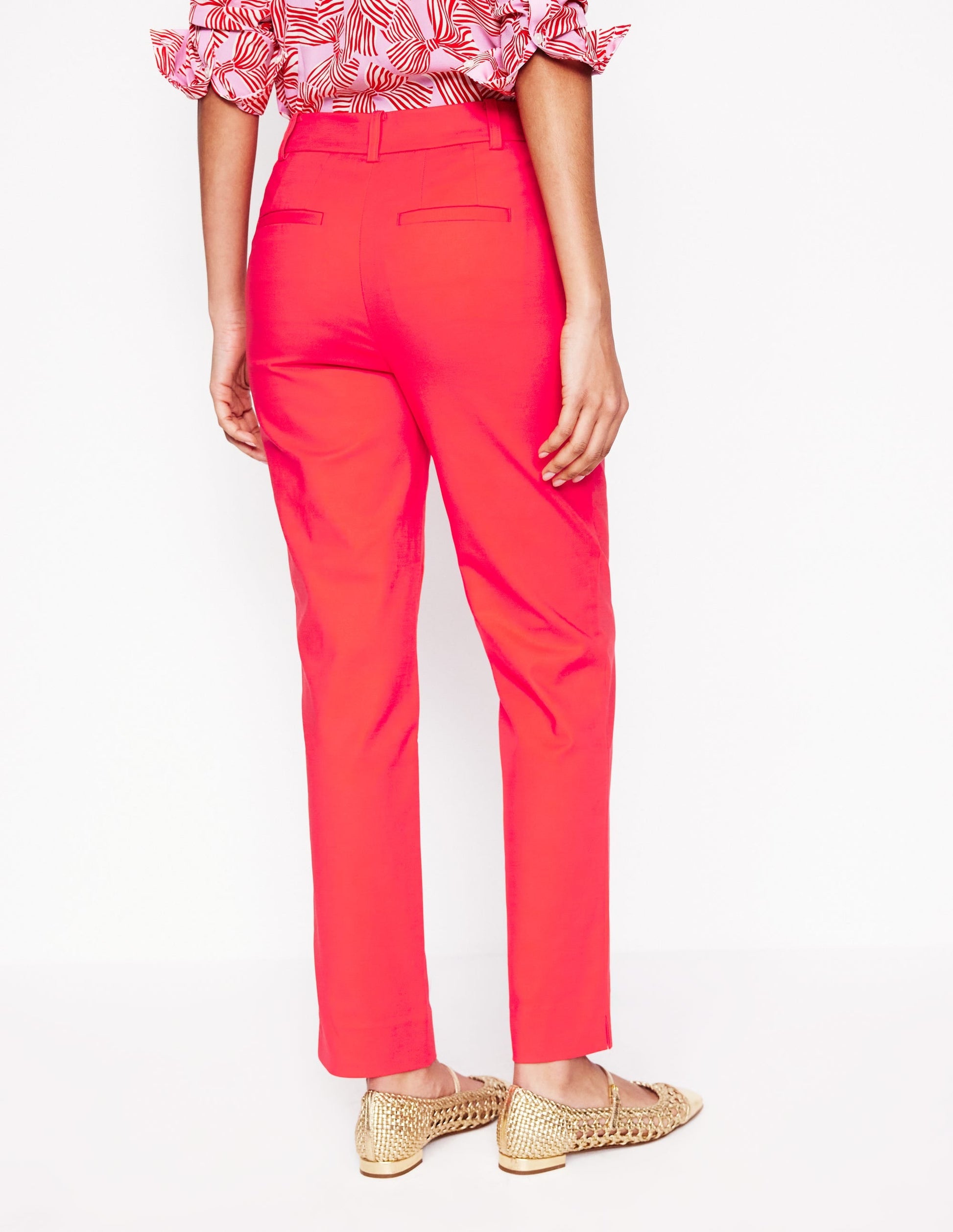 Richmond 7/8 Trousers-Strawberry Tart Red-3