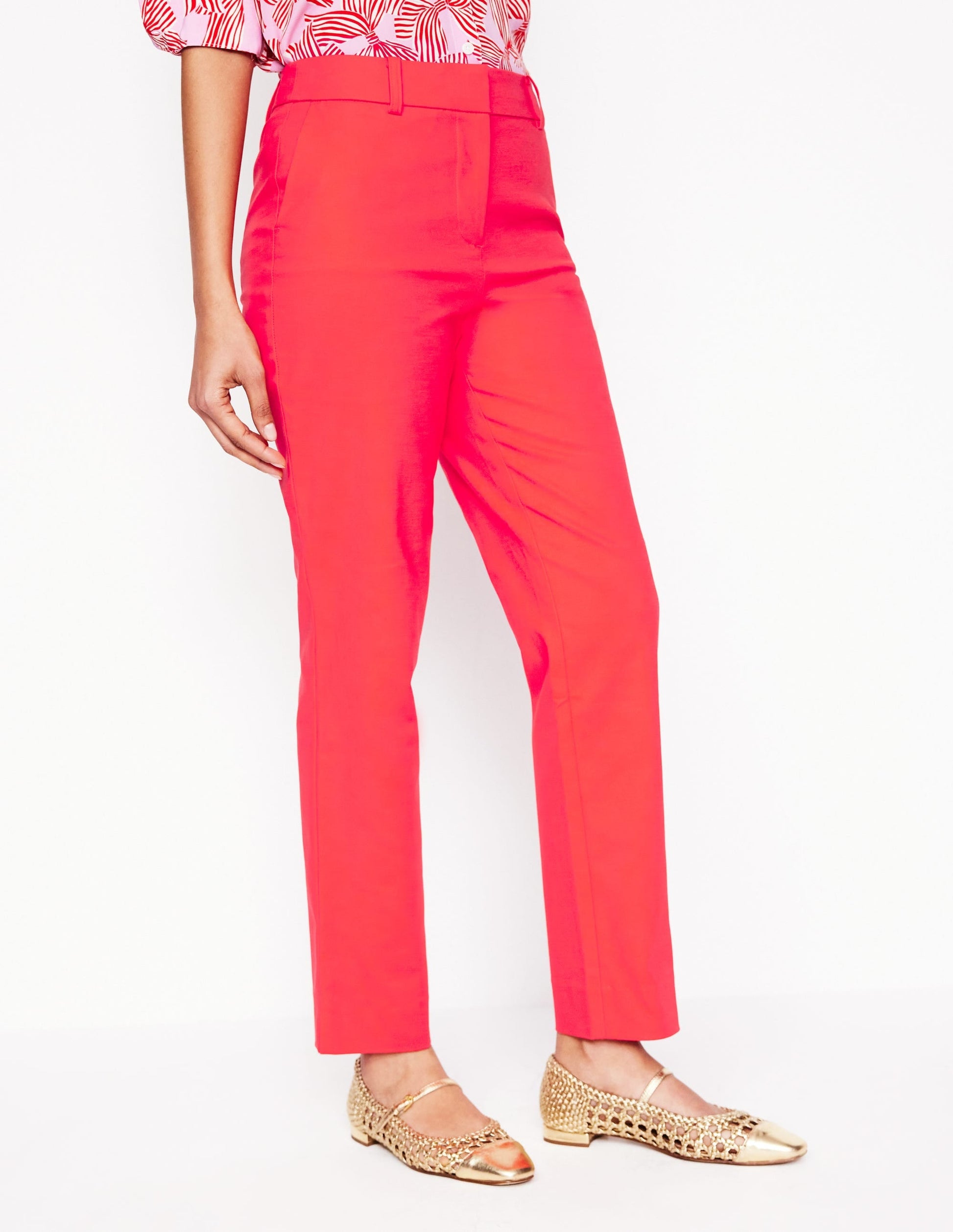 Richmond 7/8 Trousers-Strawberry Tart Red-4