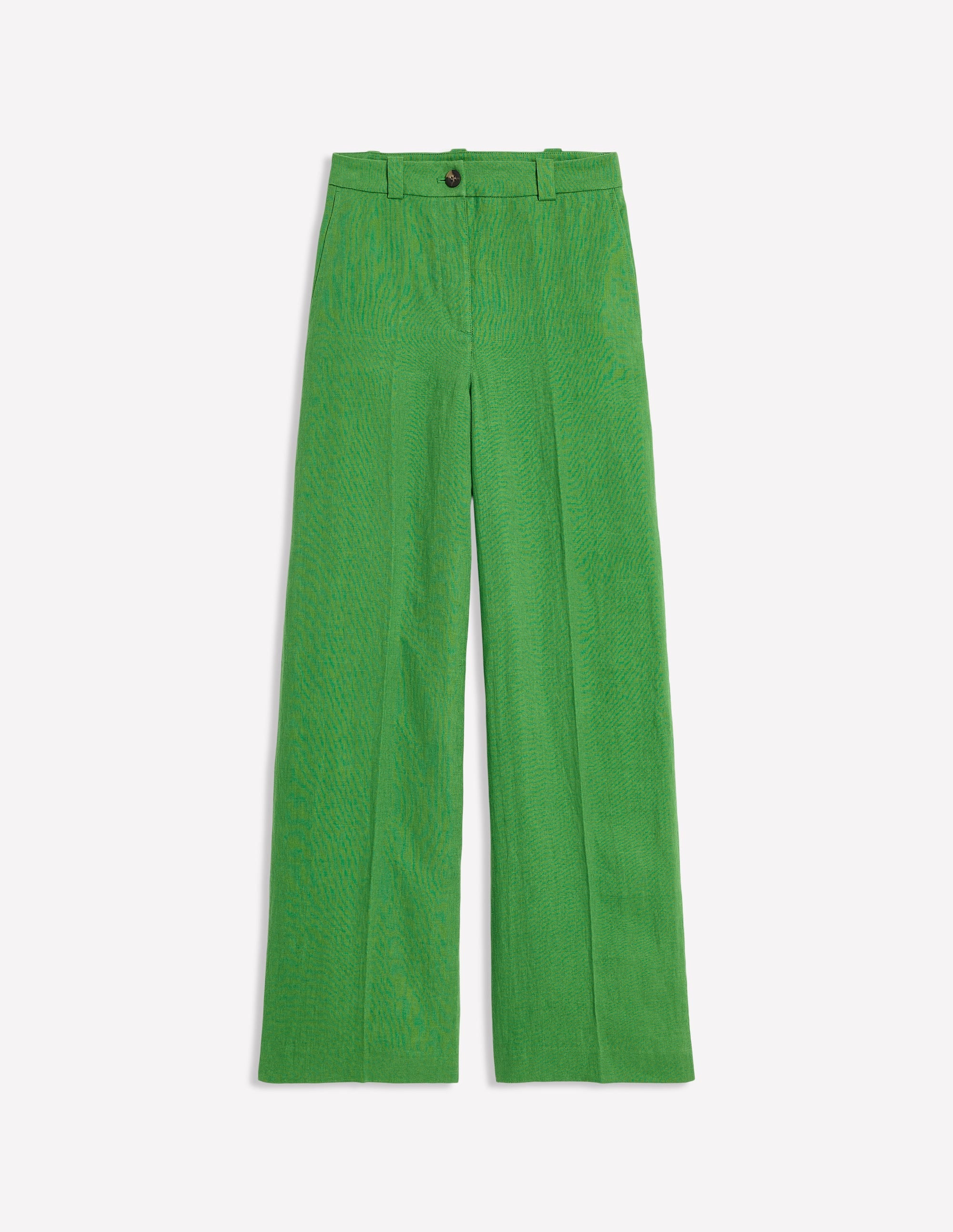 Westbourne Linen Trousers-Paradise Green - Image 6