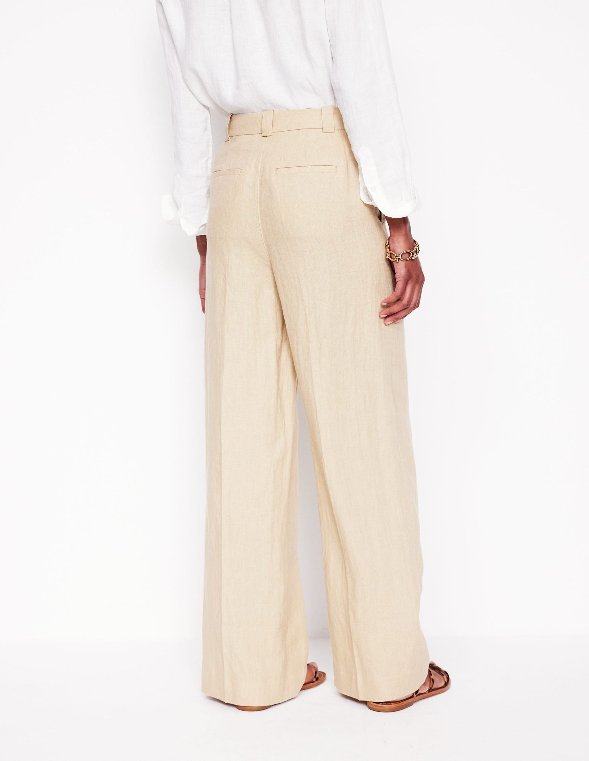 Westbourne Linen Trousers-Oatmeal-4
