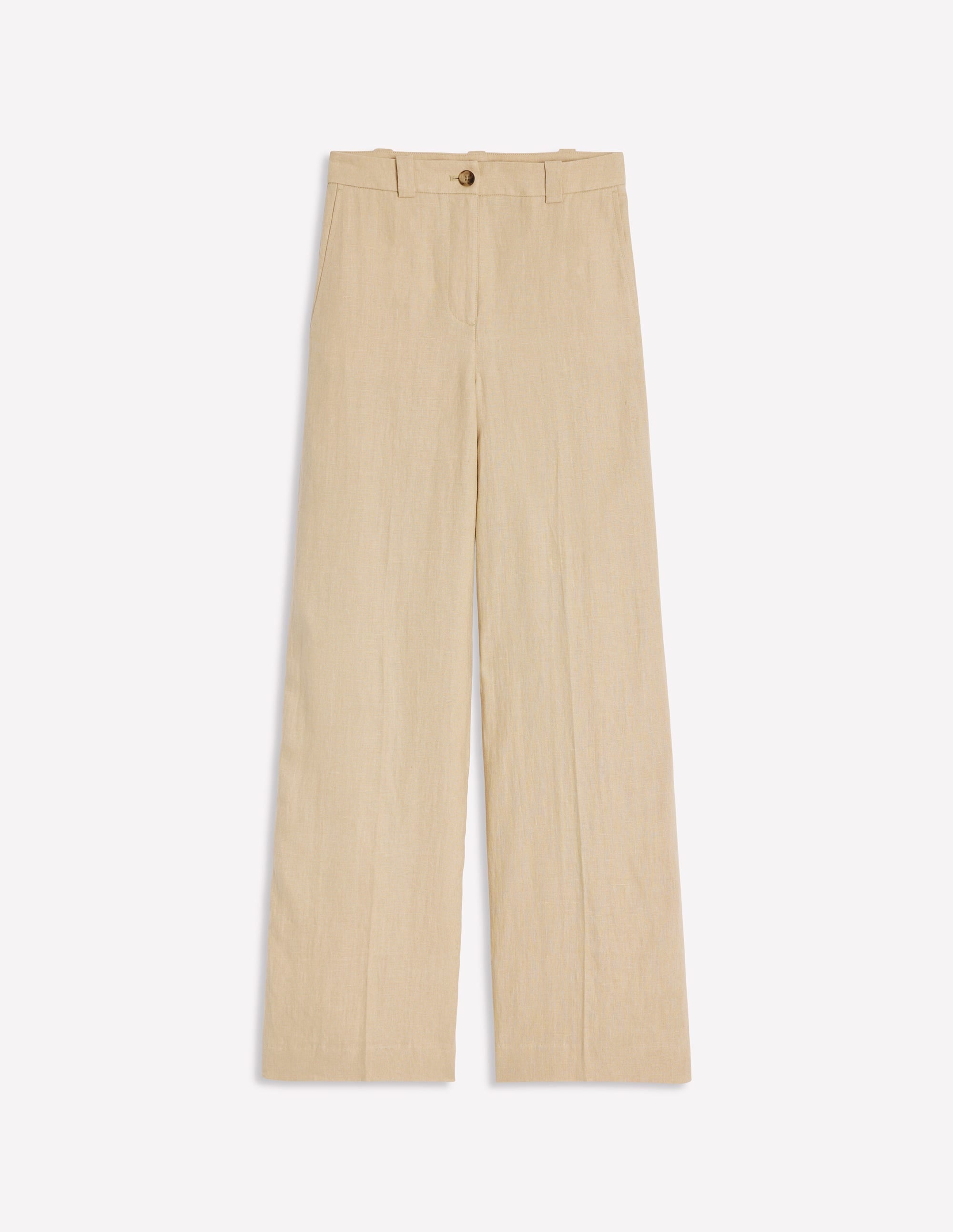 Westbourne Linen Trousers-Oatmeal - Image 6