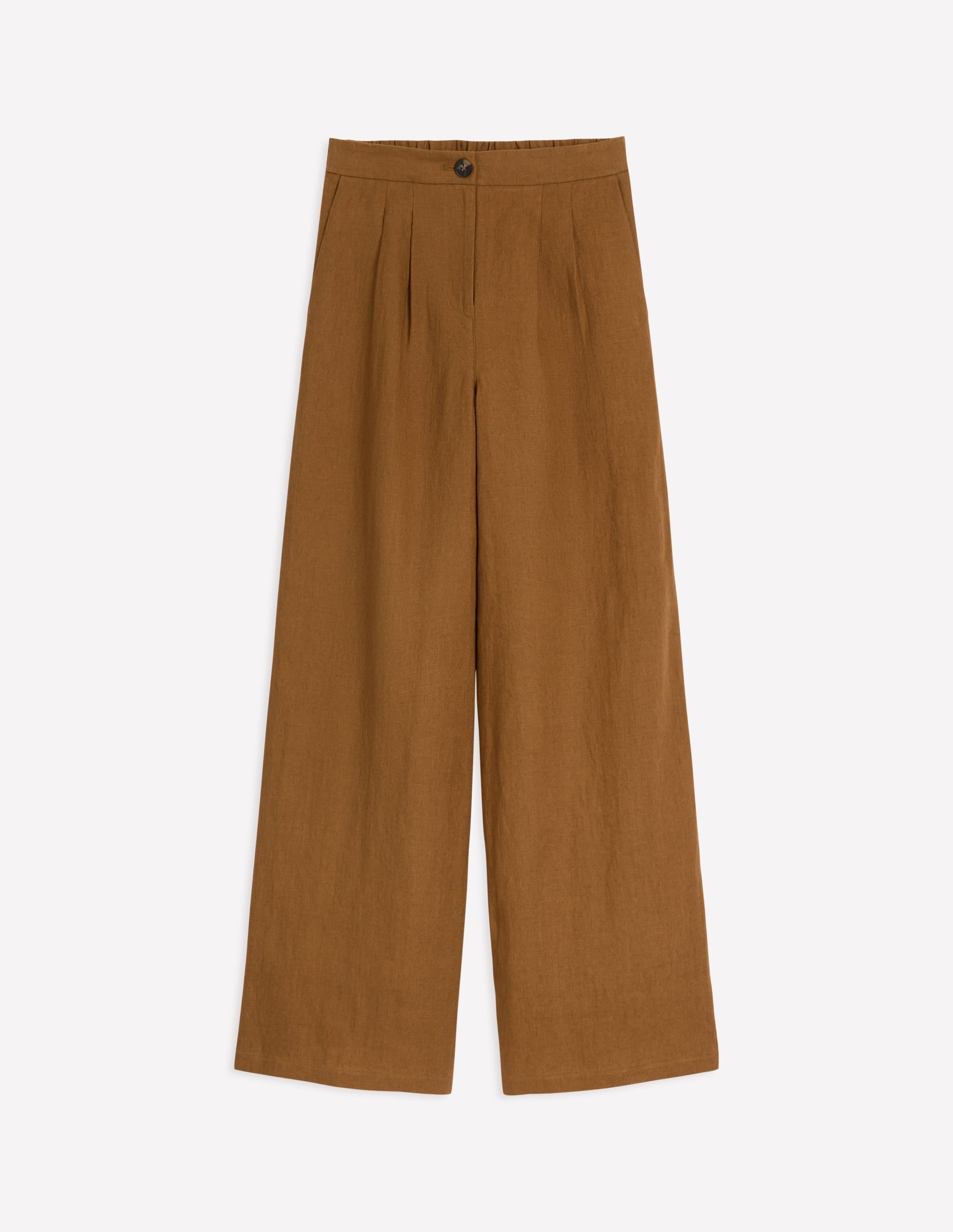 Dulwich Linen Trousers-Gingerbread - Image 8
