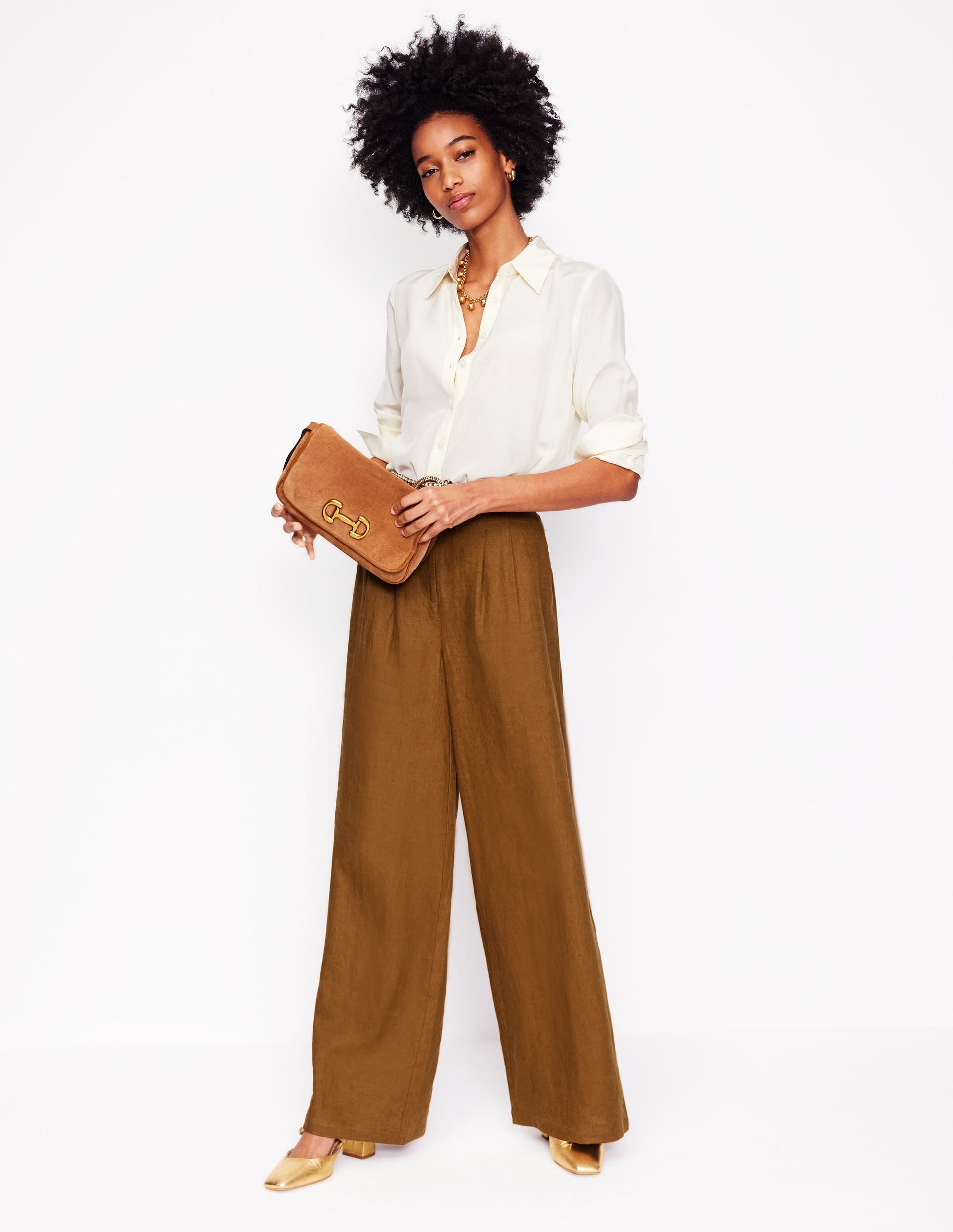 Dulwich Linen Trousers-Gingerbread-6
