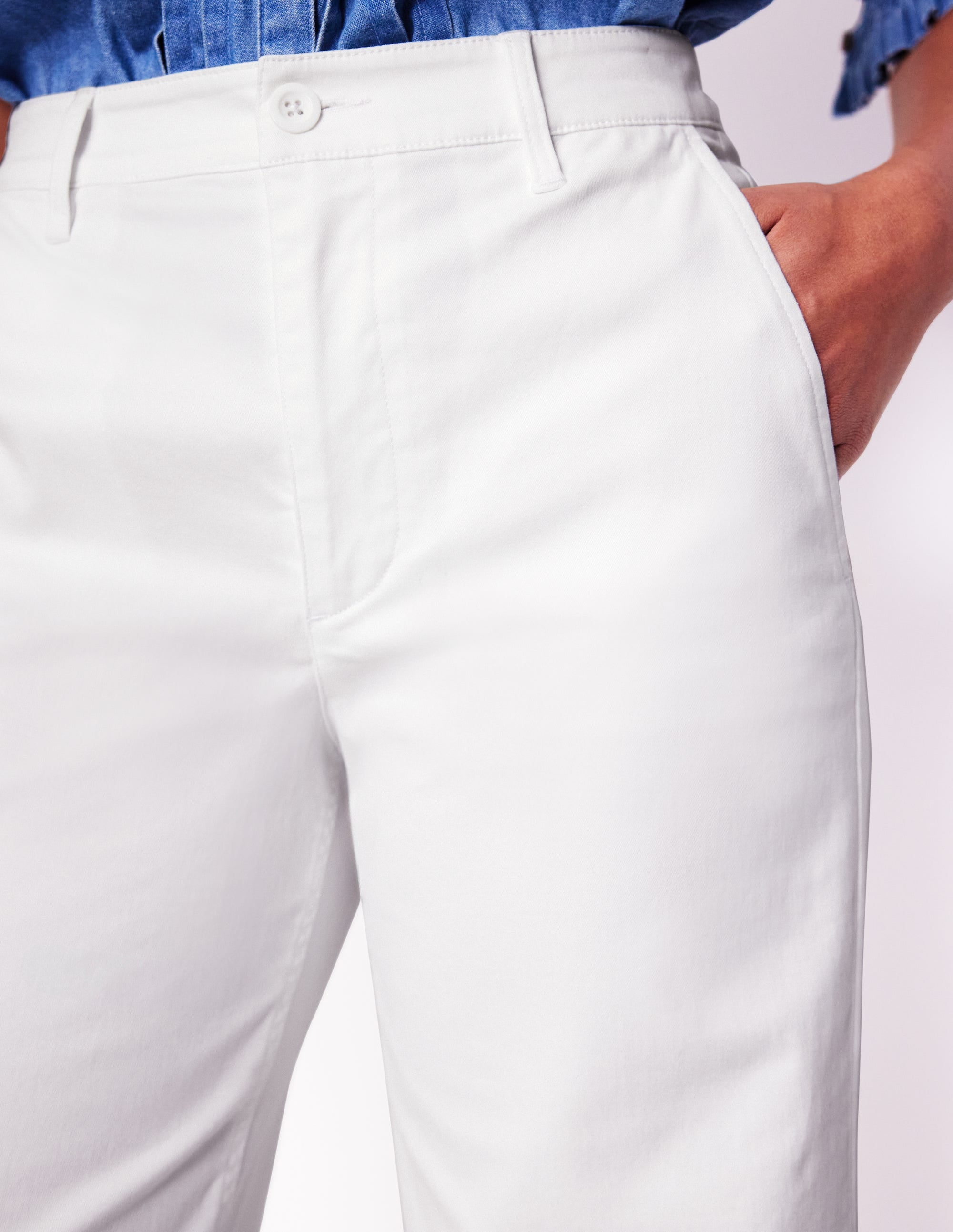 Barnsbury Chino Trousers-White - Image 5