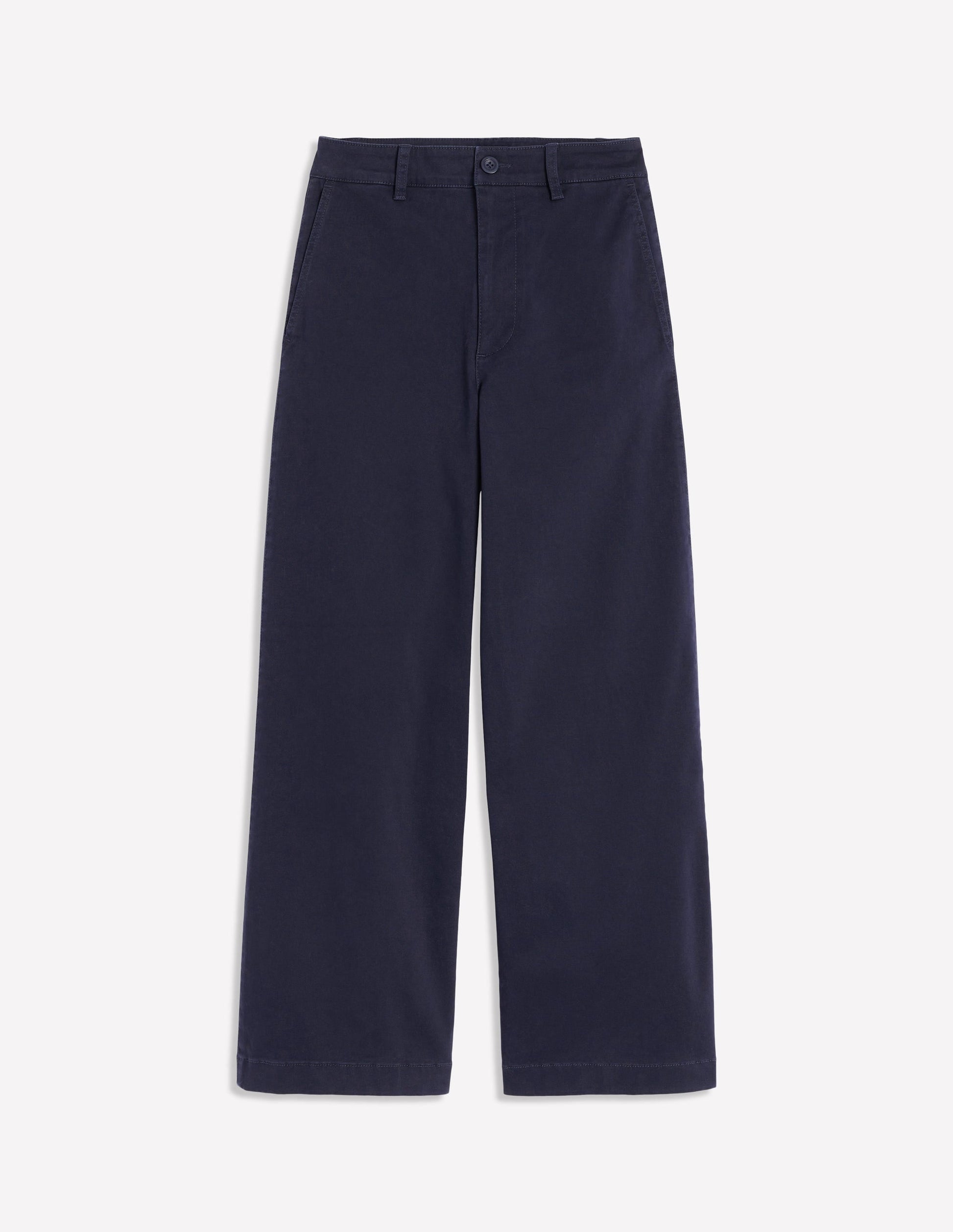 Barnsbury Crop Chino Trousers-Navy-6