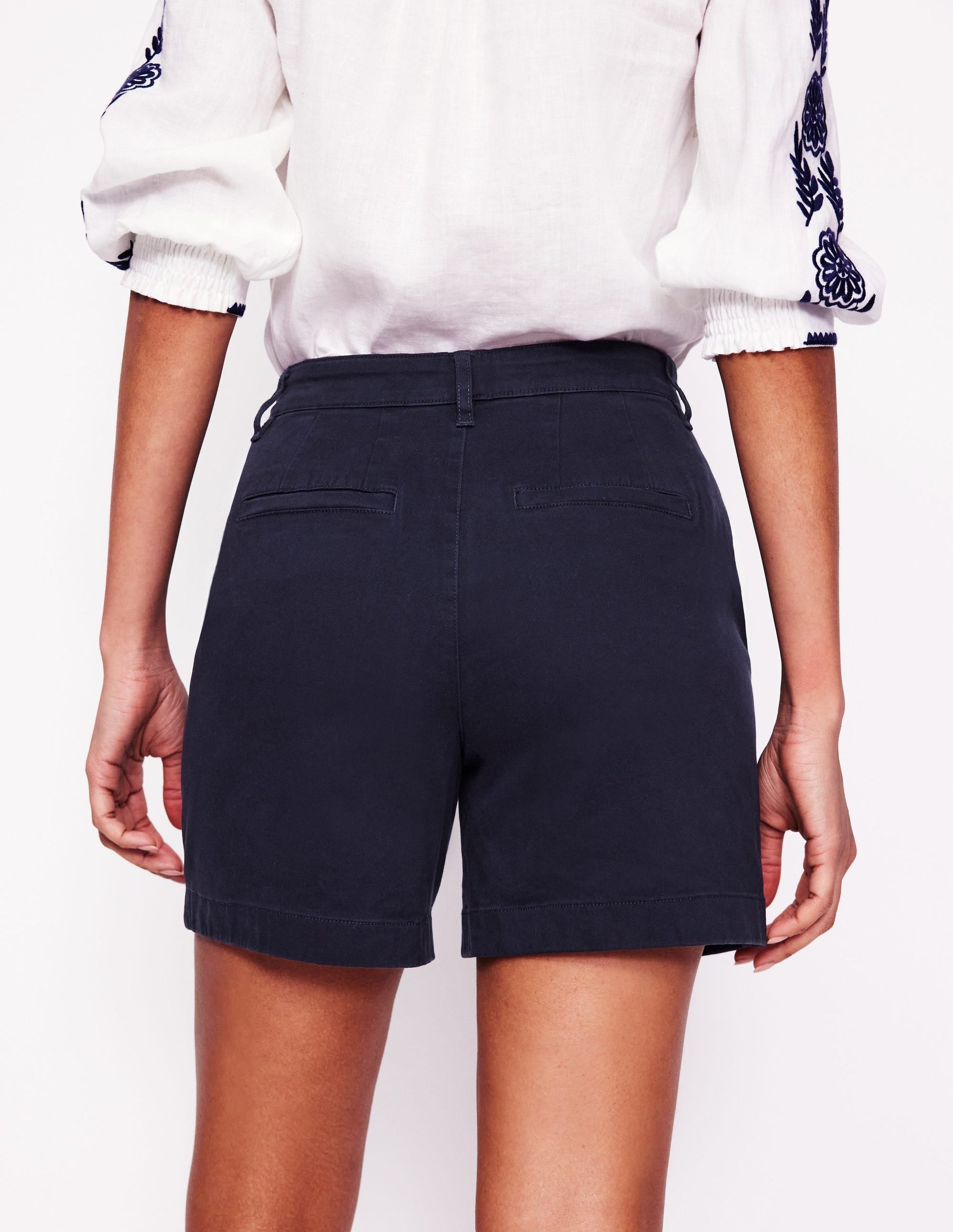 Barnsbury Chino Shorts-Navy-3