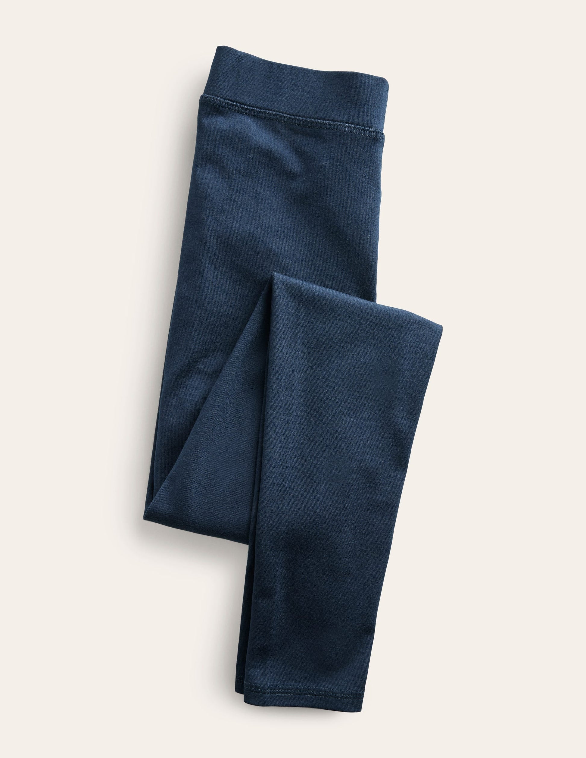 High Rise Jersey Leggings-Navy-5