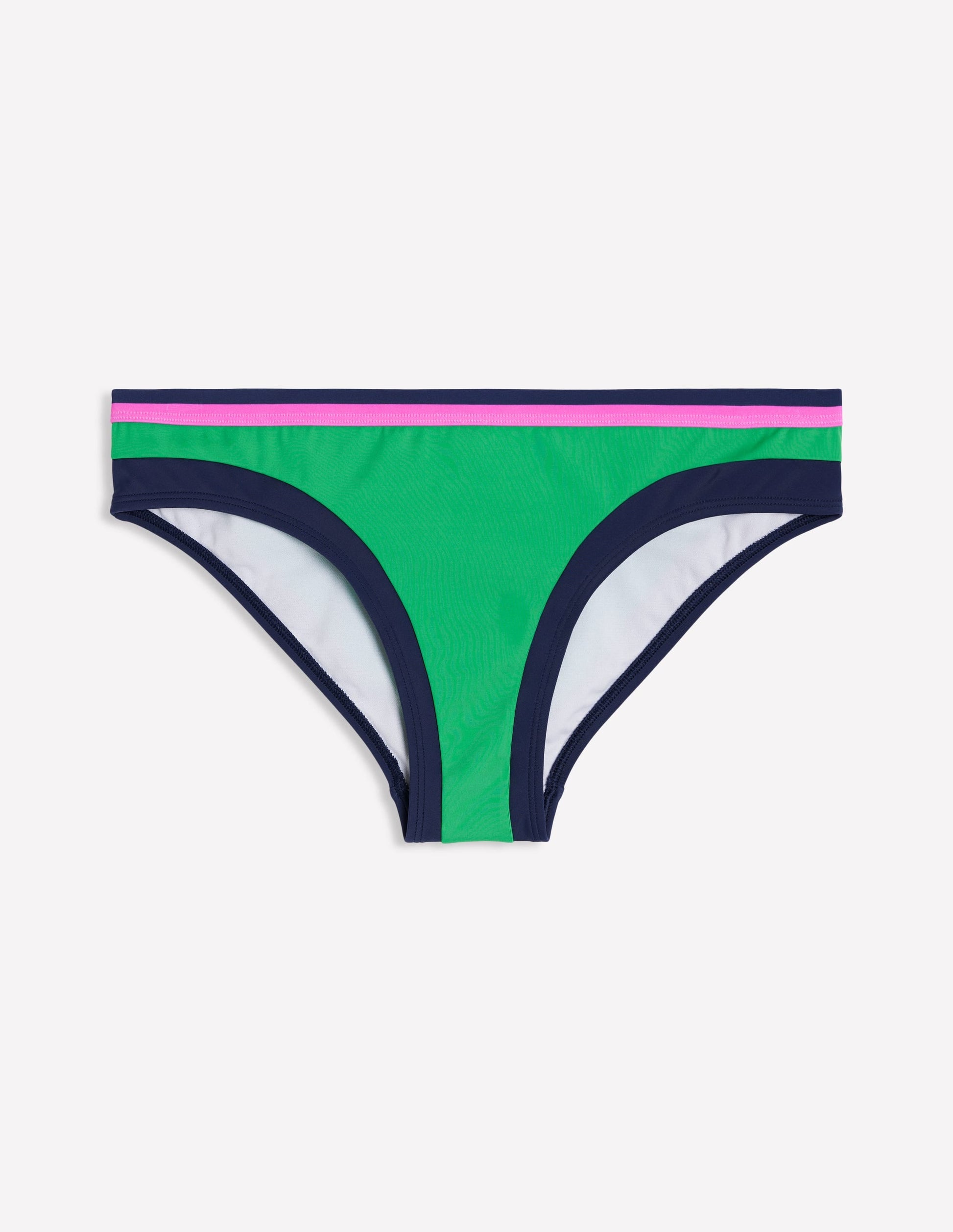 Santorini Bikini Bottoms-Green Colourblock-5