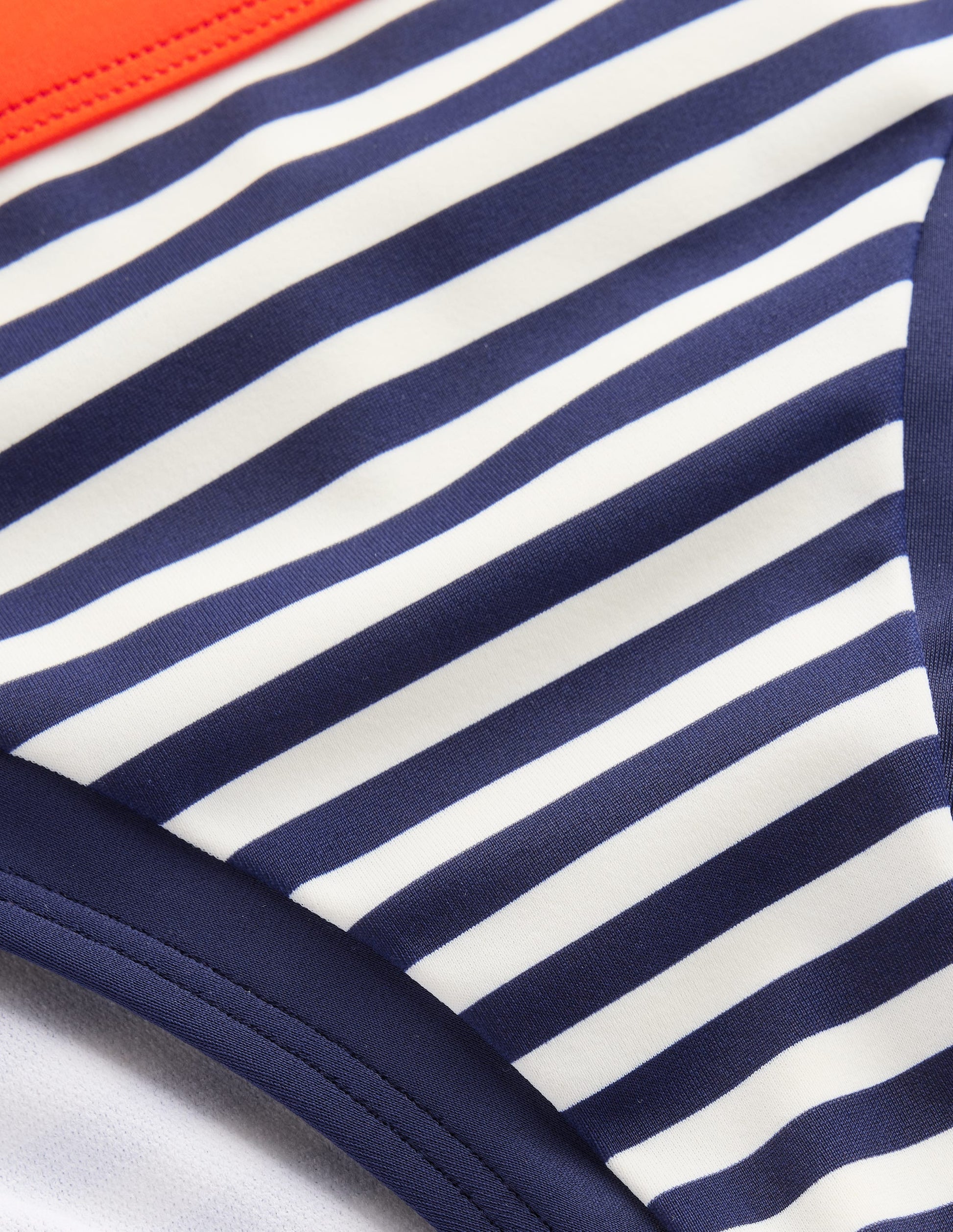 Santorini Bikini Bottoms-Red, Navy Stripe-6