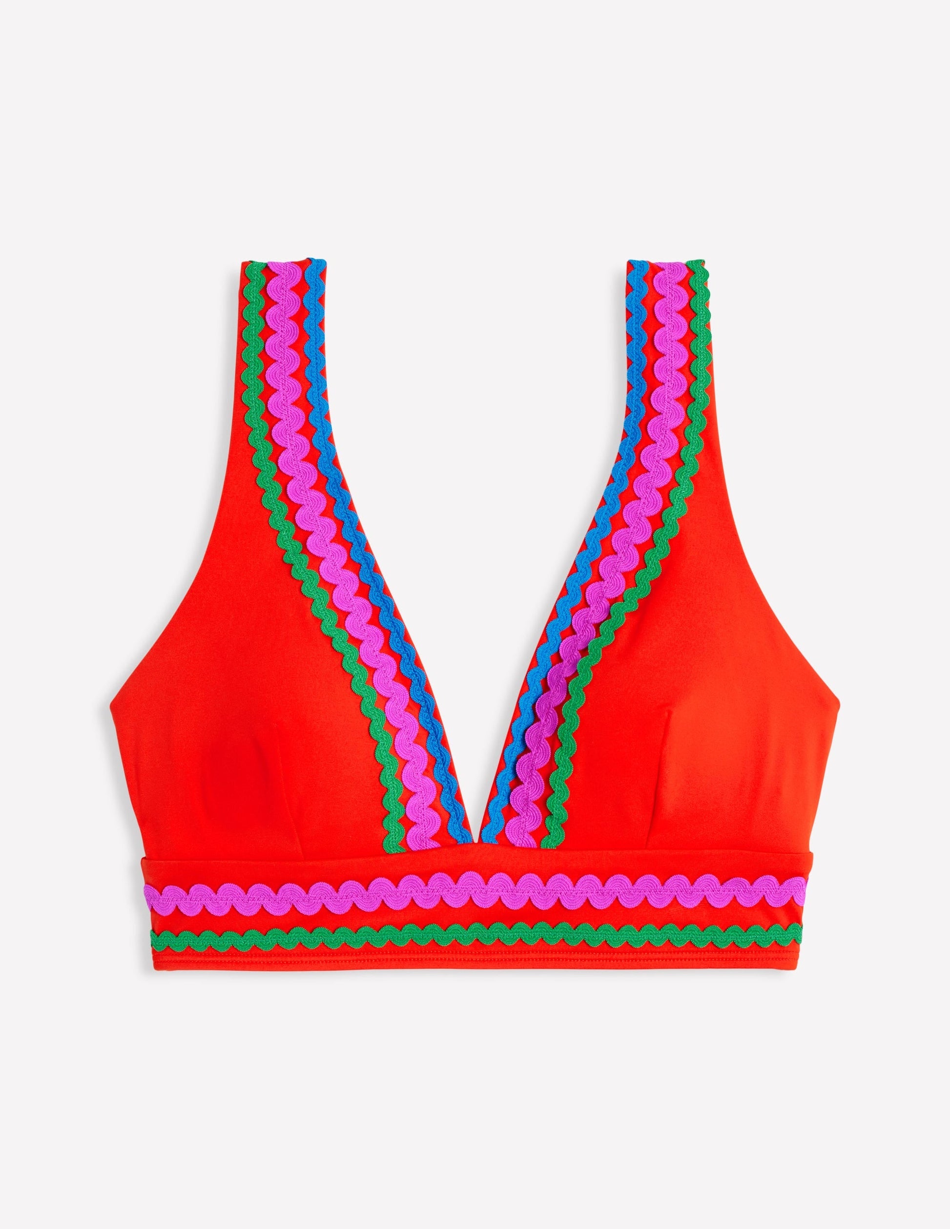 Porto Bikini Top-Fire Red Rik Rak-6