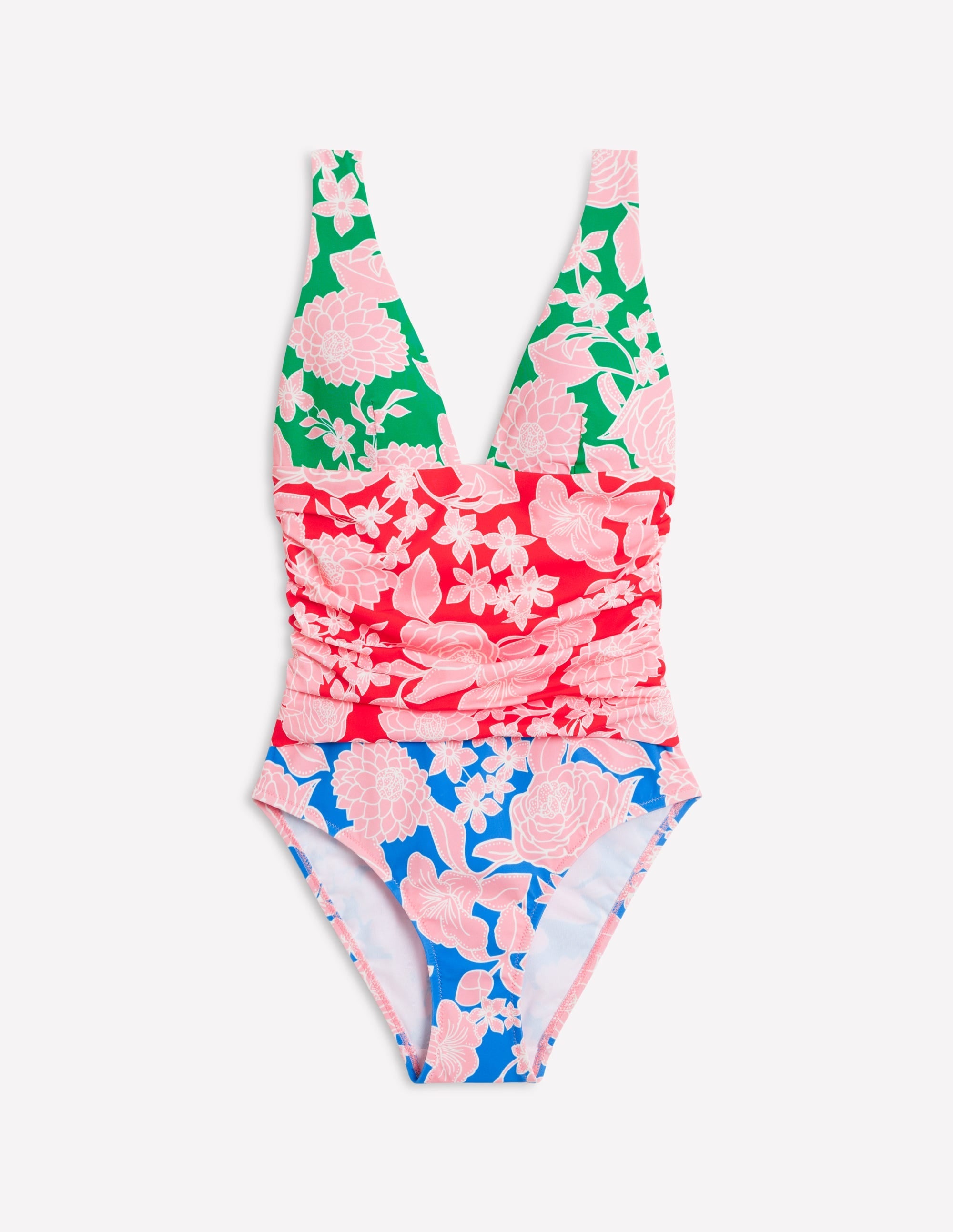 Mykonos Deep V Swimsuit-Multi, Blossom Cascade - Image 7