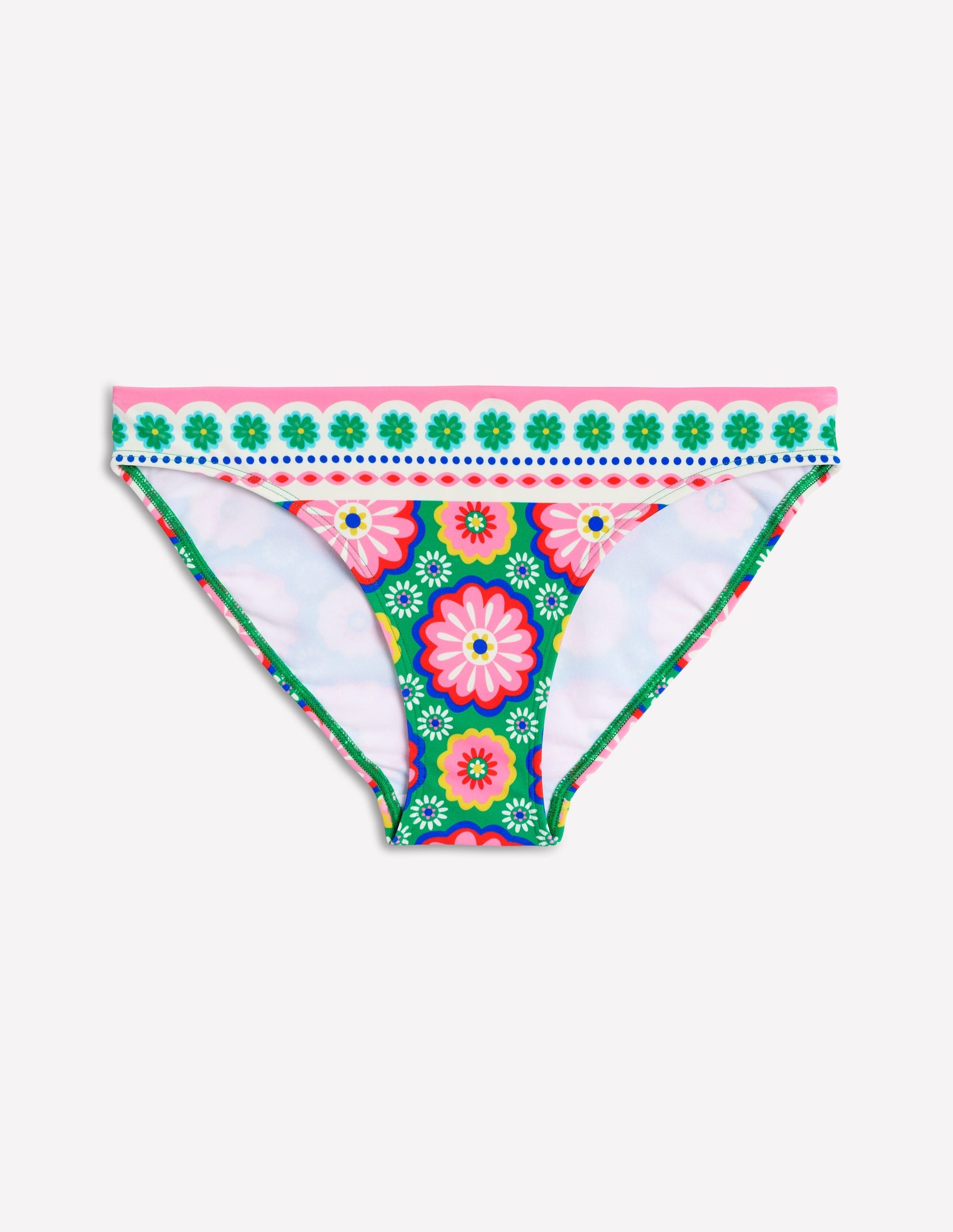 Porto Bikini Bottoms-Multi, Flower Tile - Image 5