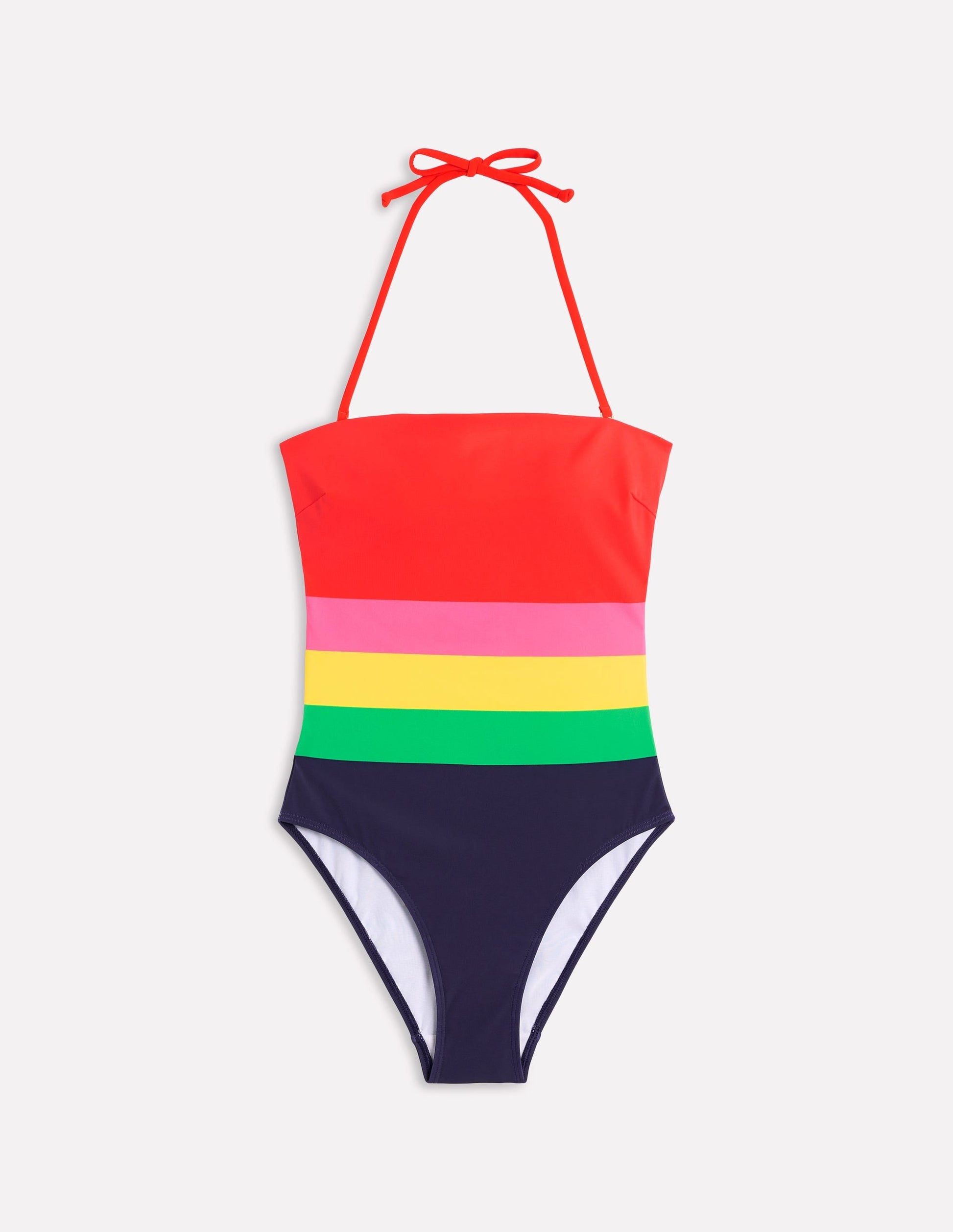 Paros Bandeau Swimsuit-Multi, Colourblock-5