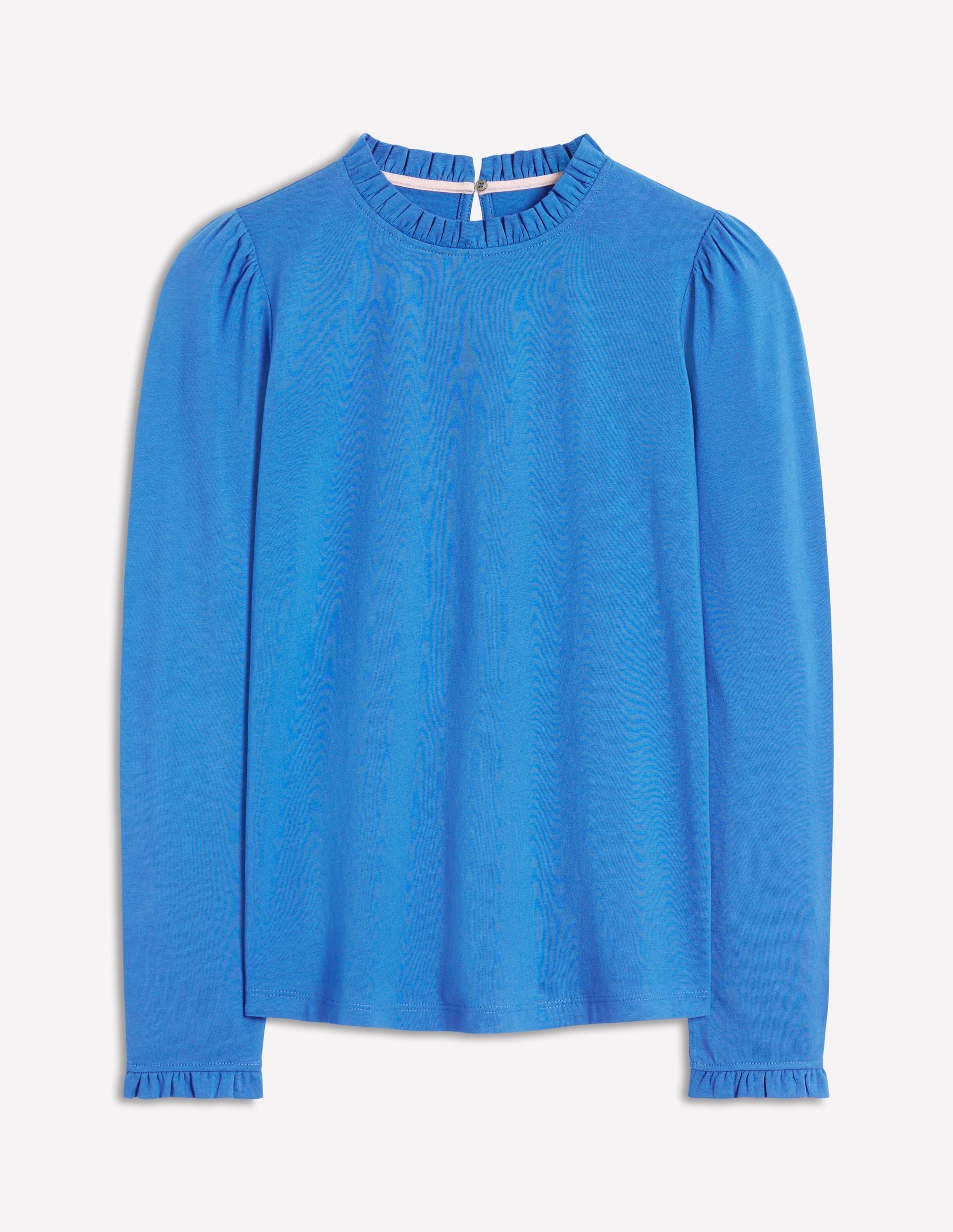 Supersoft Frill Detail Top-PALACE BLUE (18-4043 TCX) - Image 5