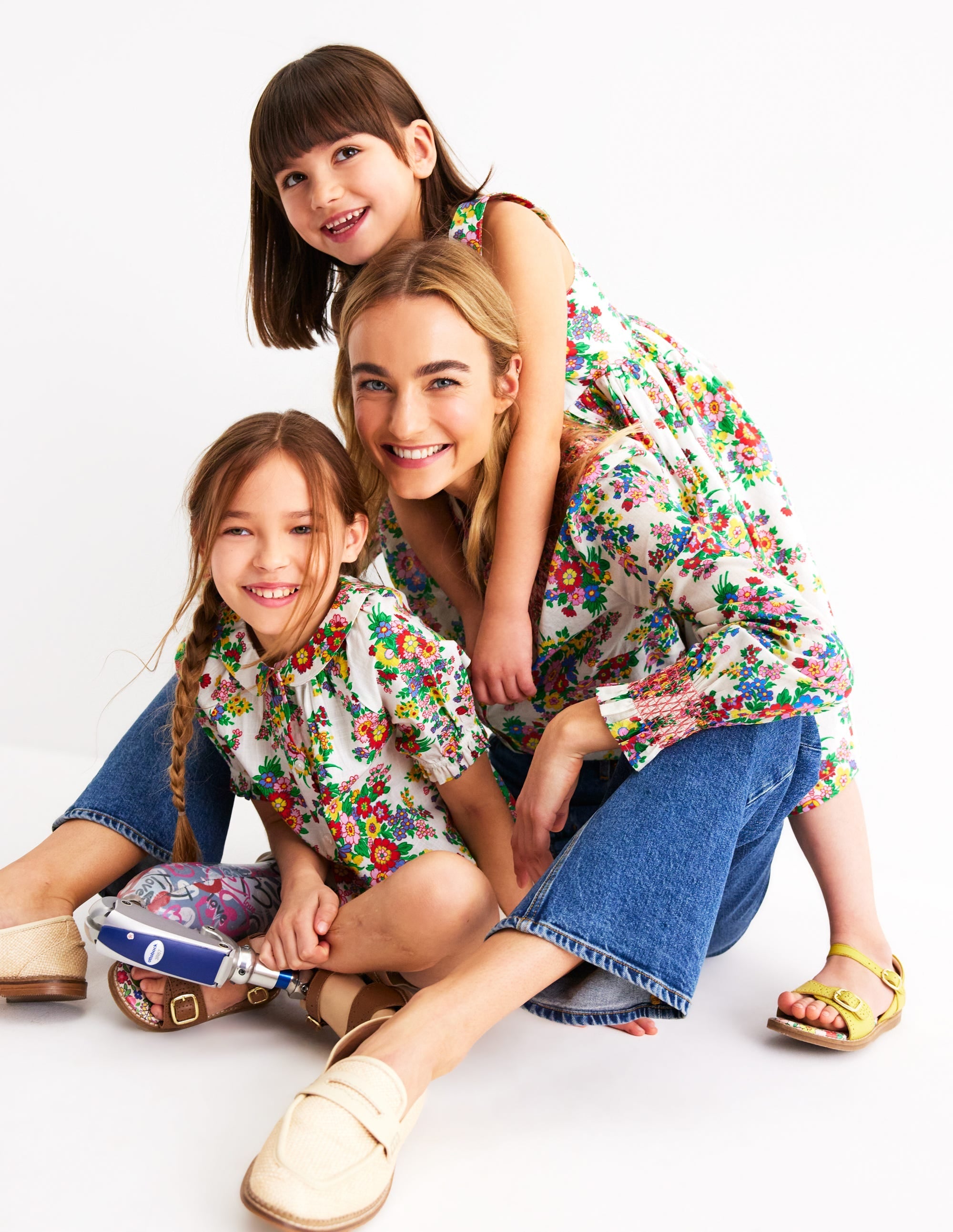 Effie Smocked Blouse-Multi, Bouquet Cluster - Image 7