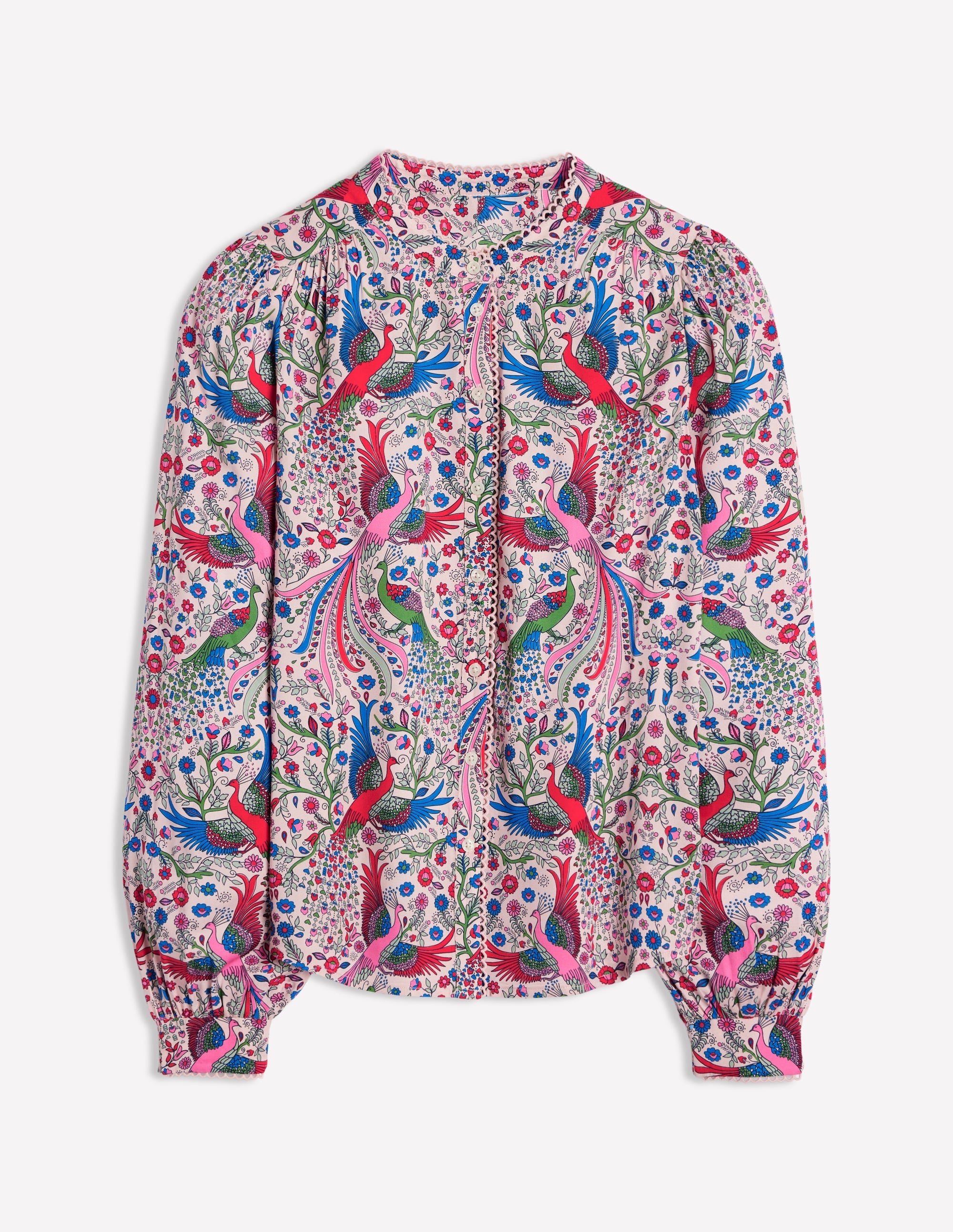 Ara Long Sleeve Top-Multi, Enchanting Peacock - Image 5