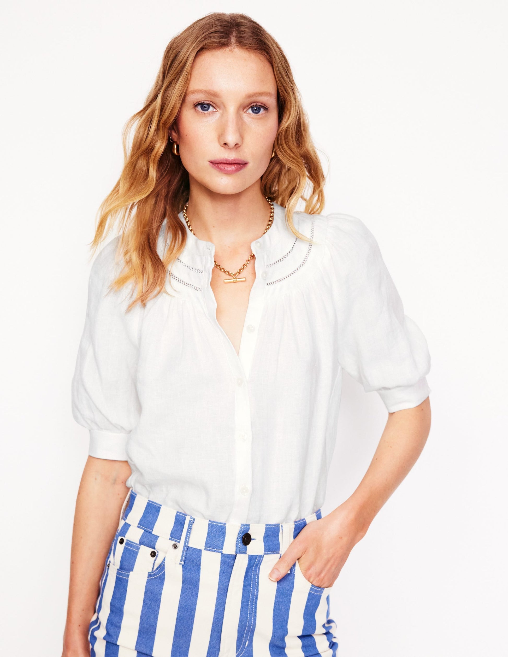 Bea Linen Top-White-5