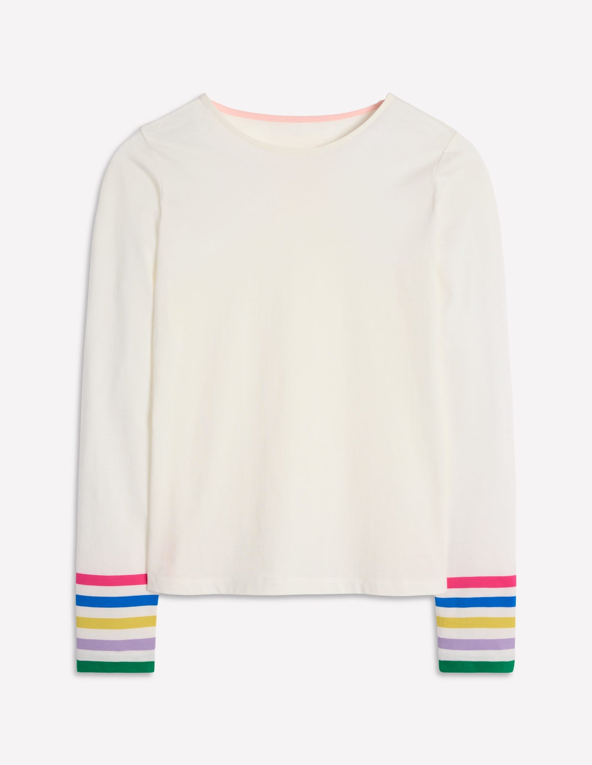Stripe Cuff Top-Ivory Rainbow Stripe Cuff-5