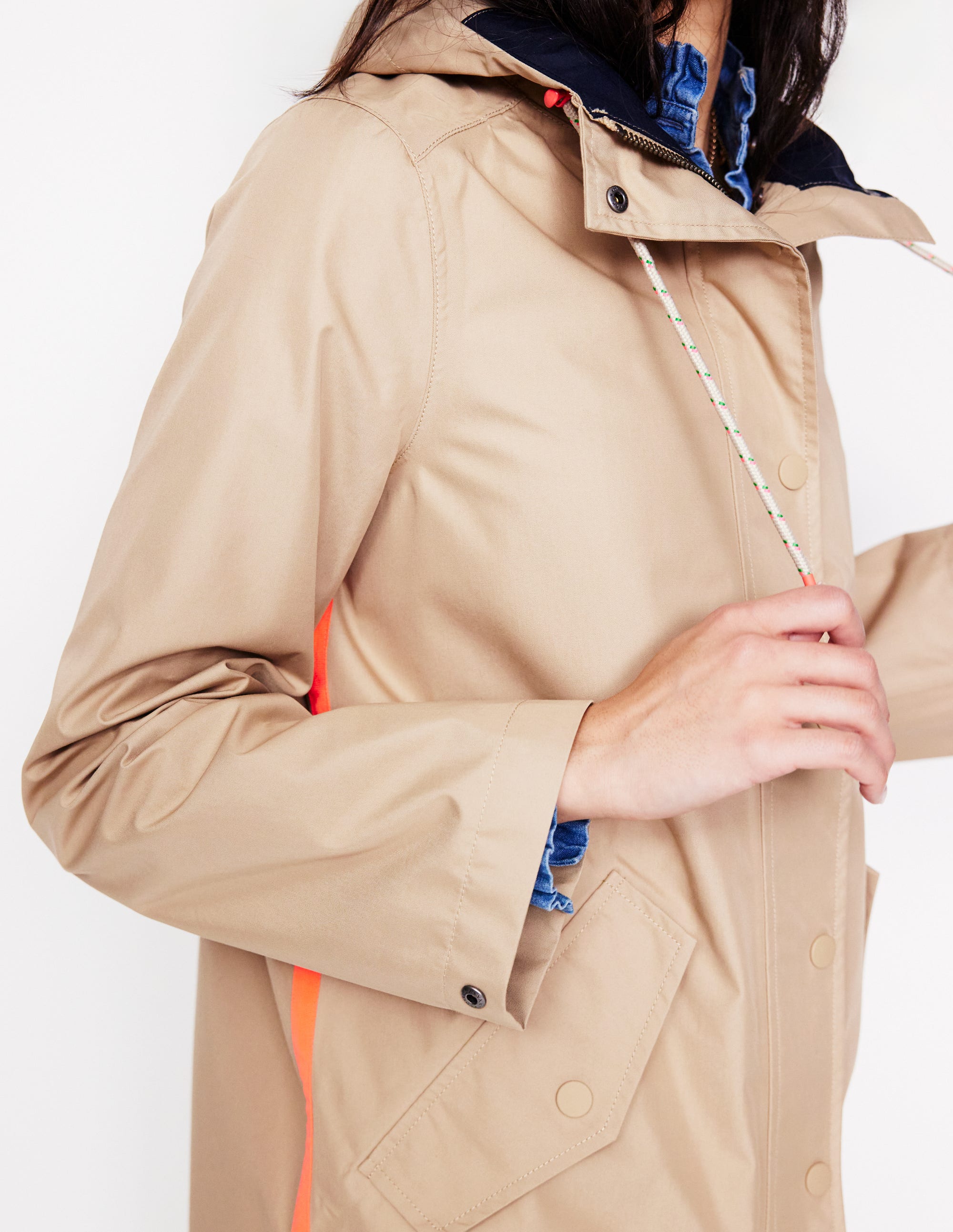 Wells Waterproof Coat-Neutral - Image 2