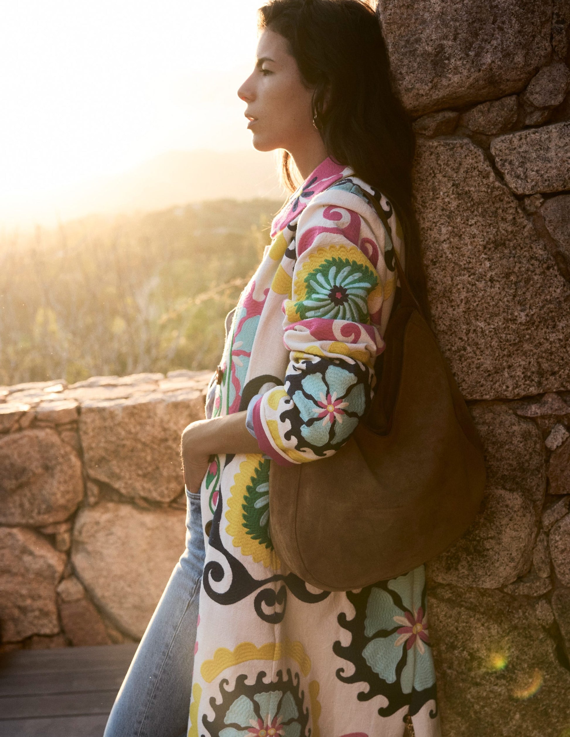 Embroidered Souvenir Coat-Multi, Ornamental Wave-7