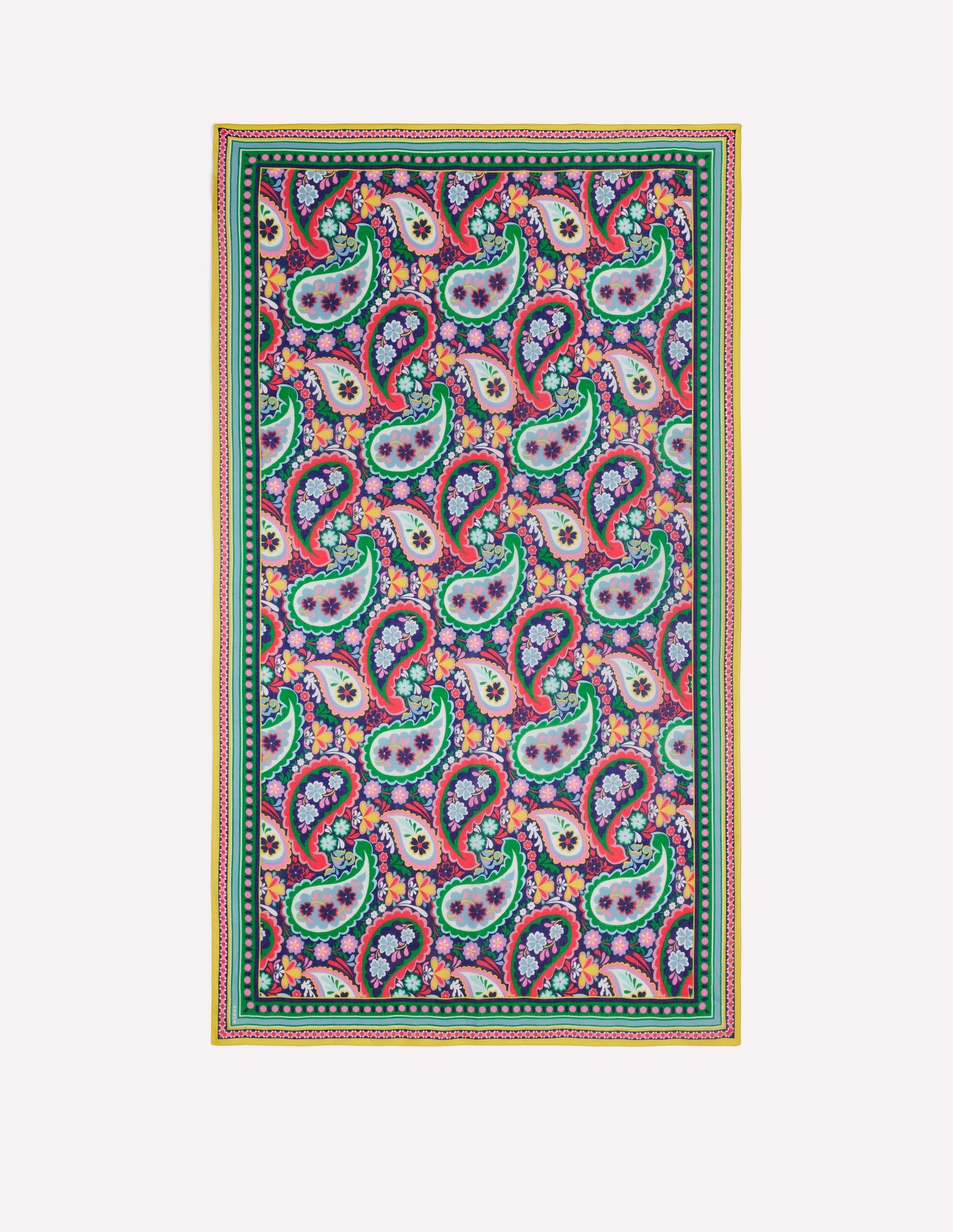 Printed Sarong Scarf-Multi, Decorative Dandelion - Image 1