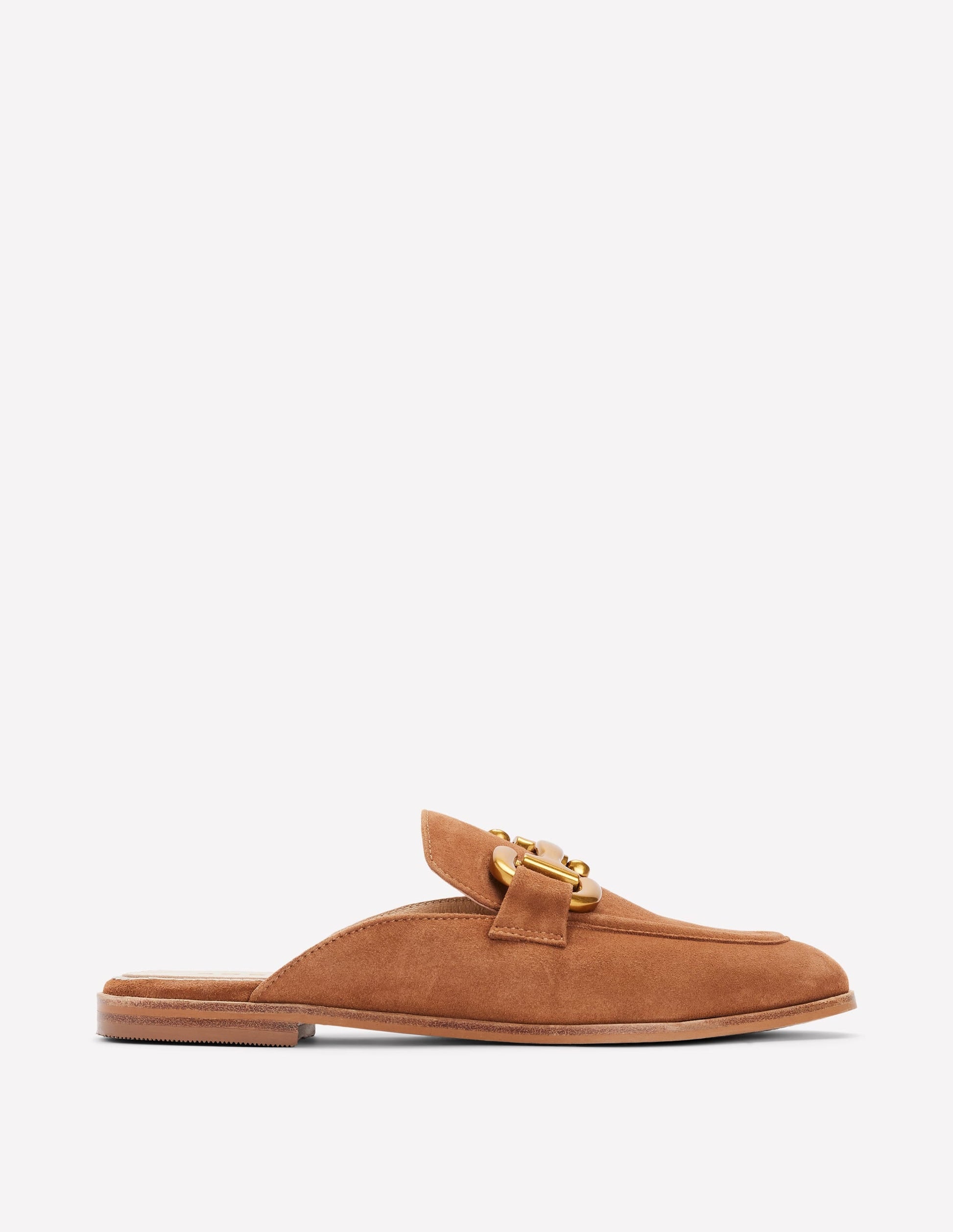 Iris Snaffle Mule Loafers-Tan-1