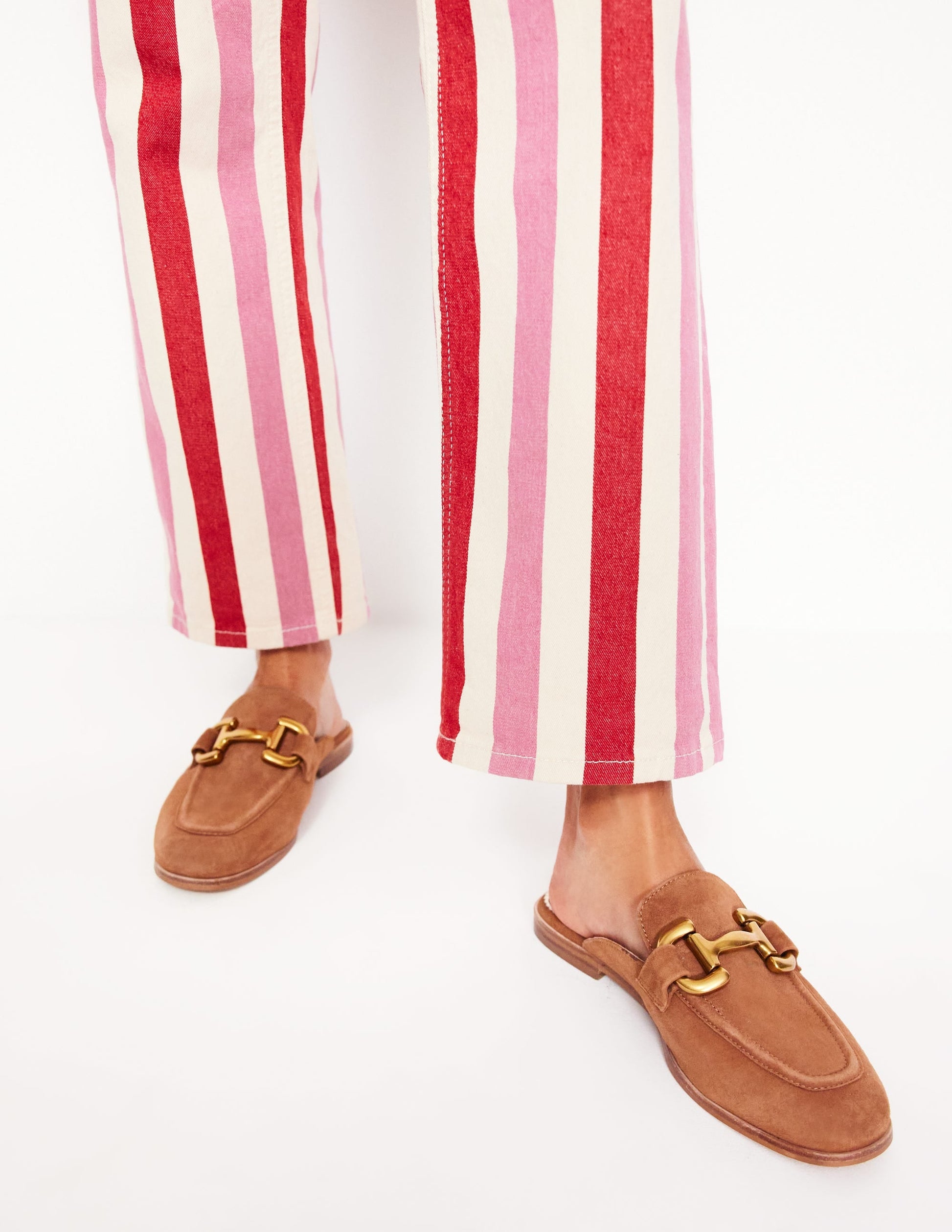 Iris Snaffle Mule Loafers-Tan-2
