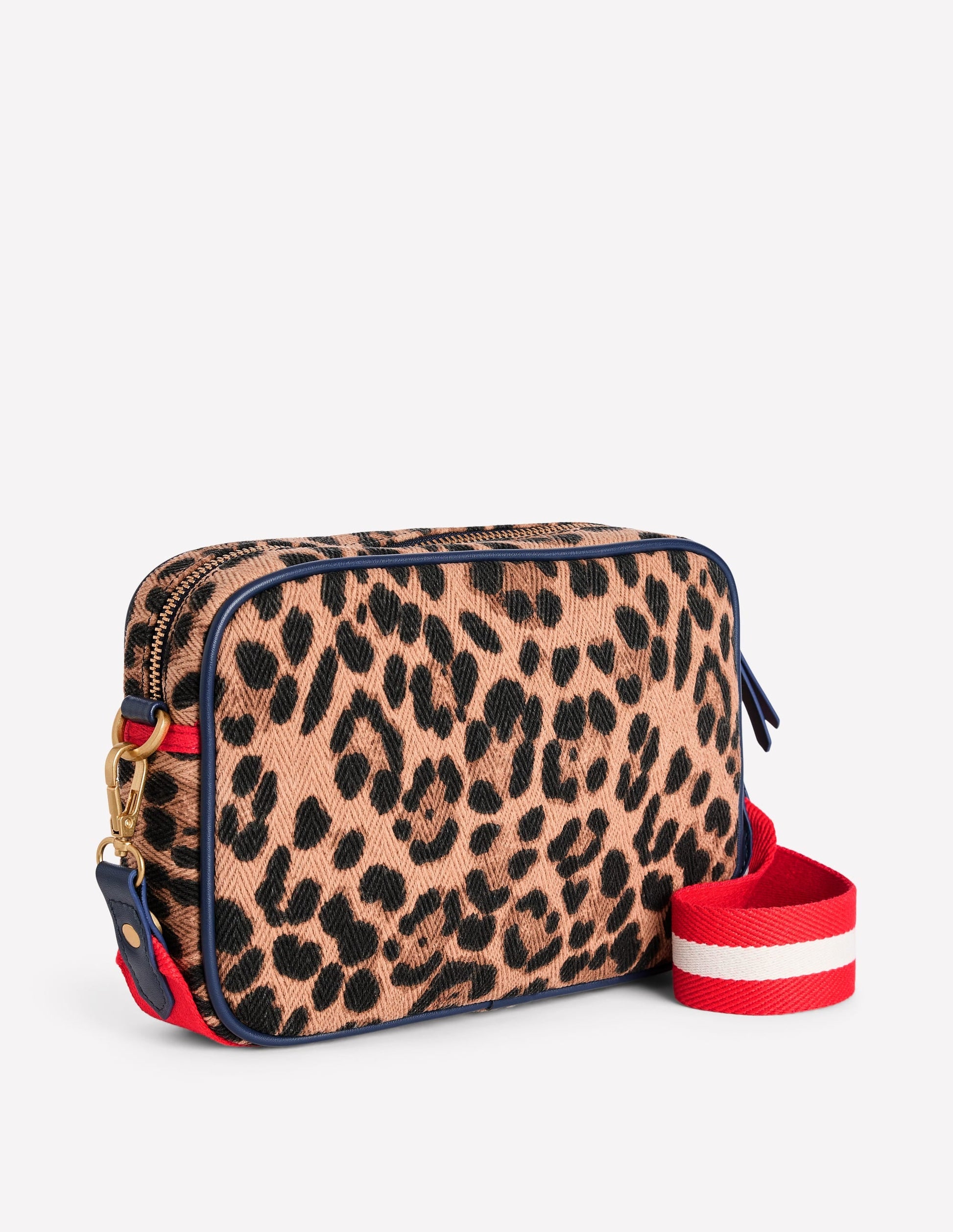 Canvas Cross-body Bag-Leopard-3