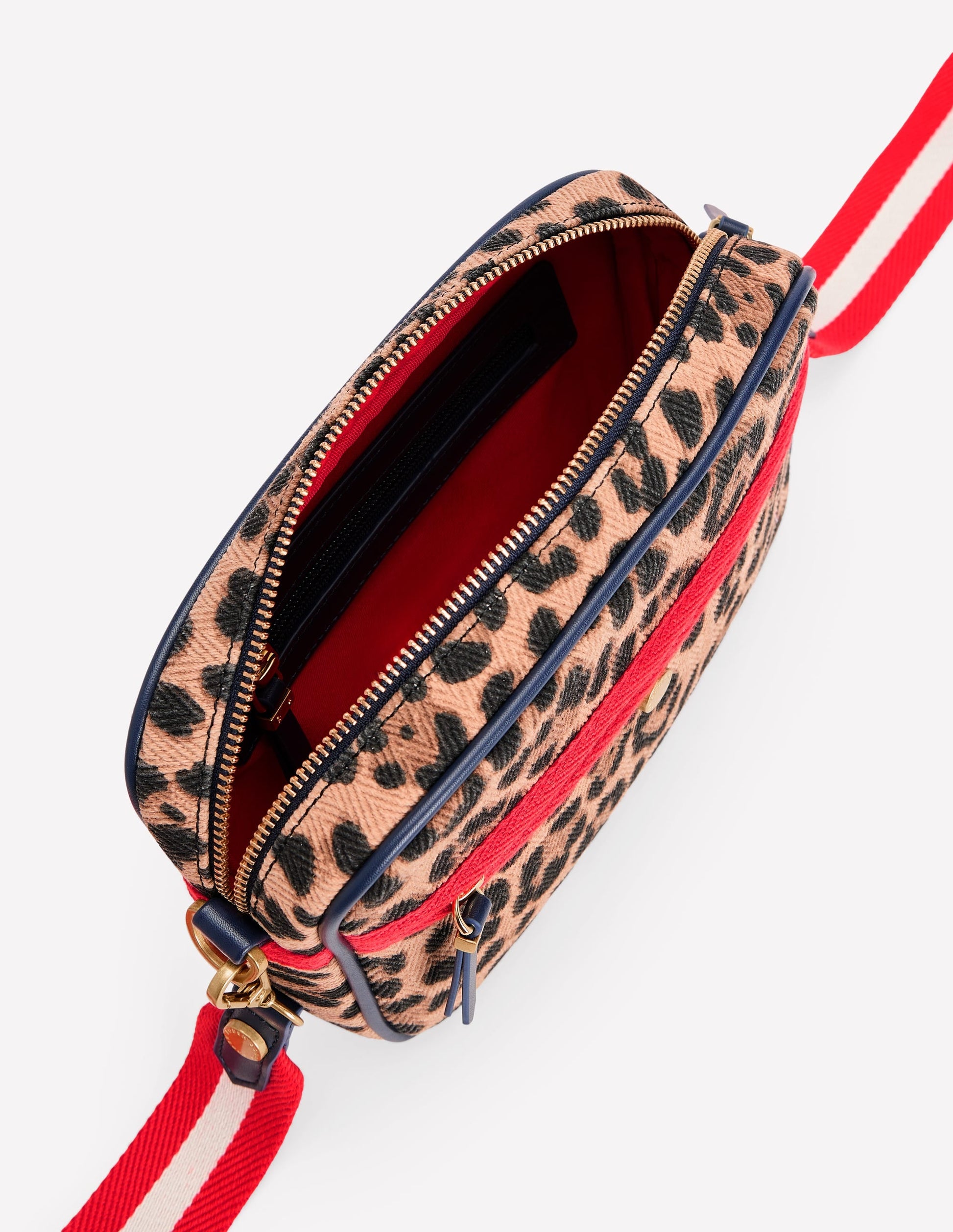 Canvas Cross-body Bag-Leopard-4