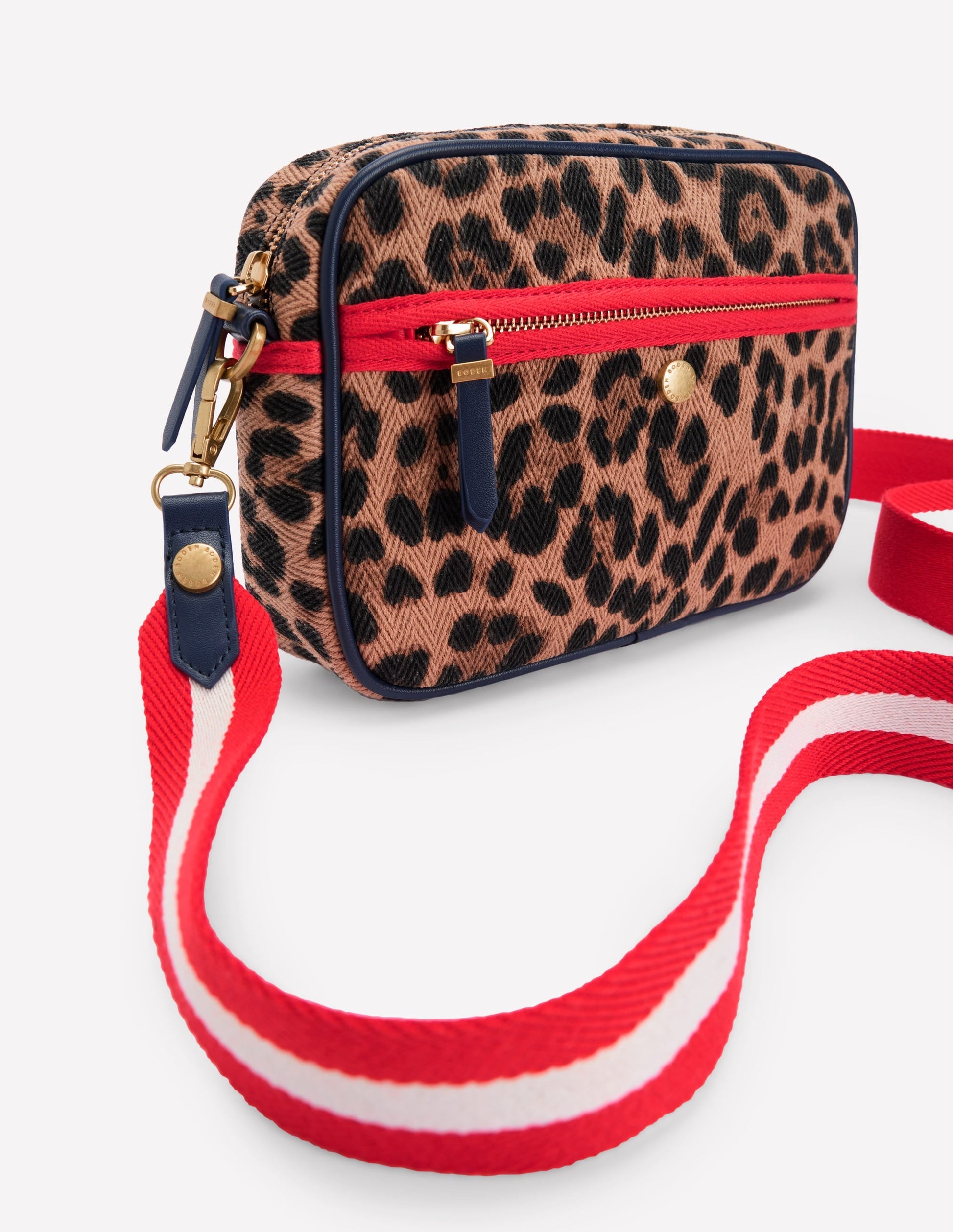 Canvas Cross-body Bag-Leopard-5
