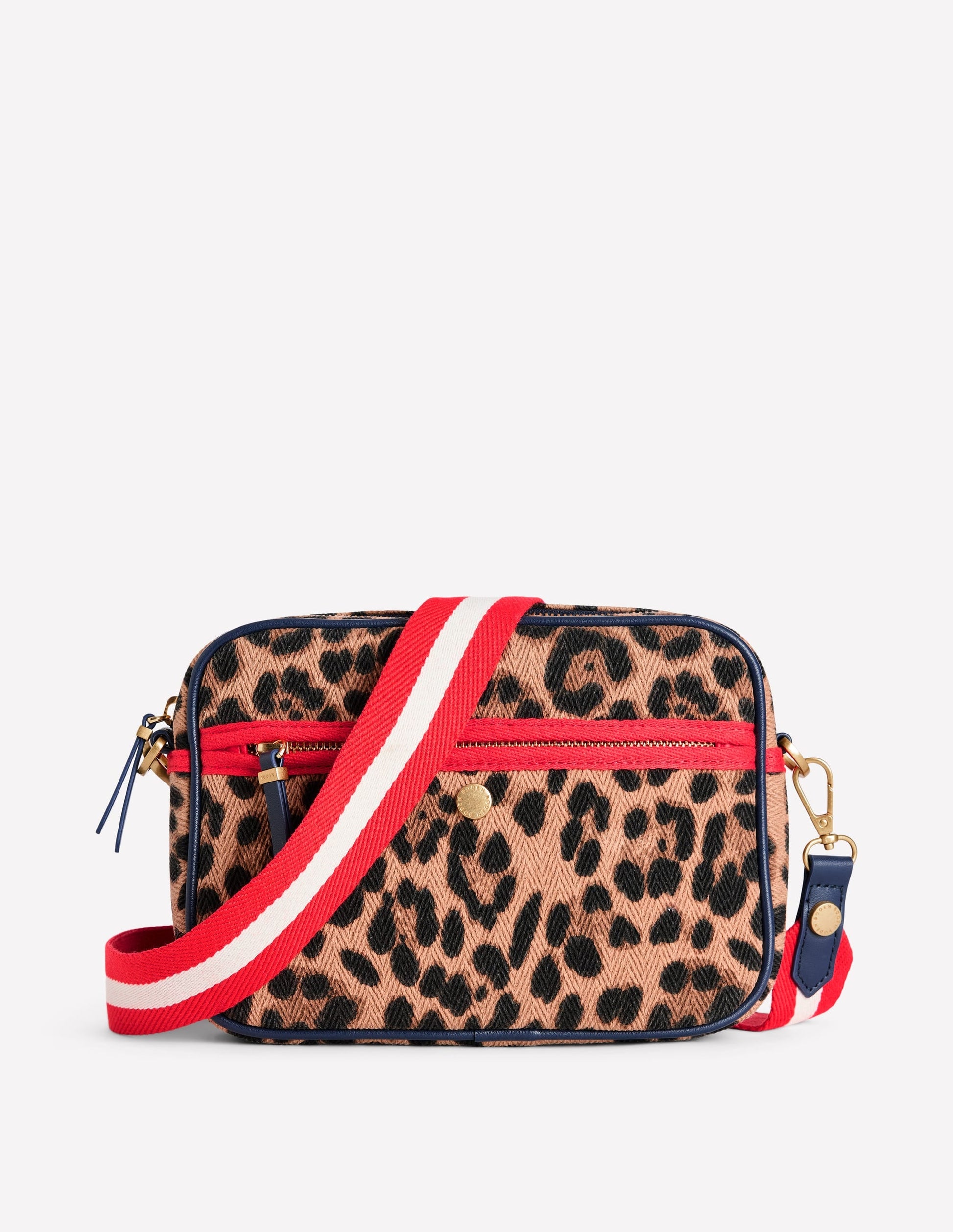 Canvas Cross-body Bag-Leopard-1