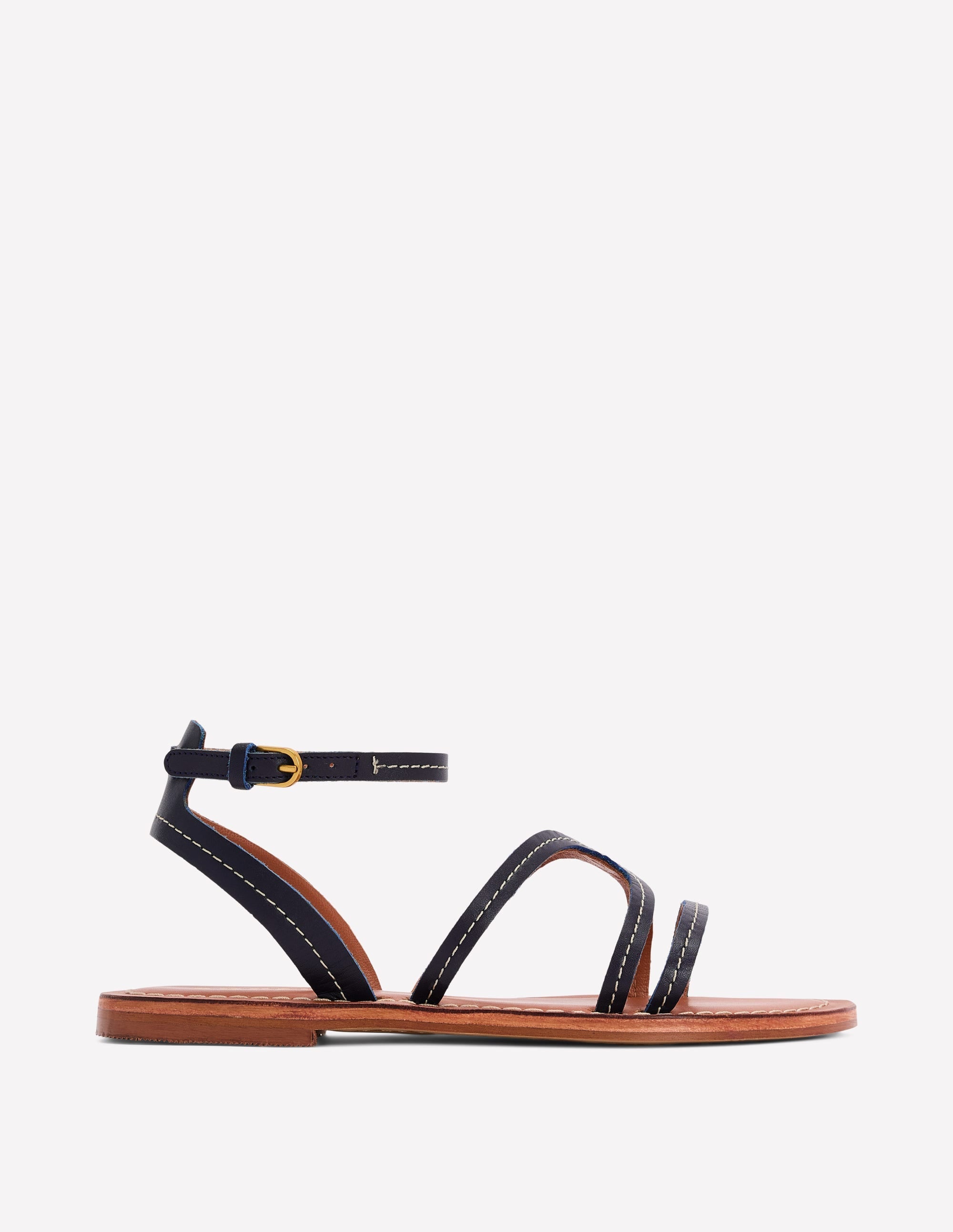 Casual Flat Sandal-Navy - Image 2